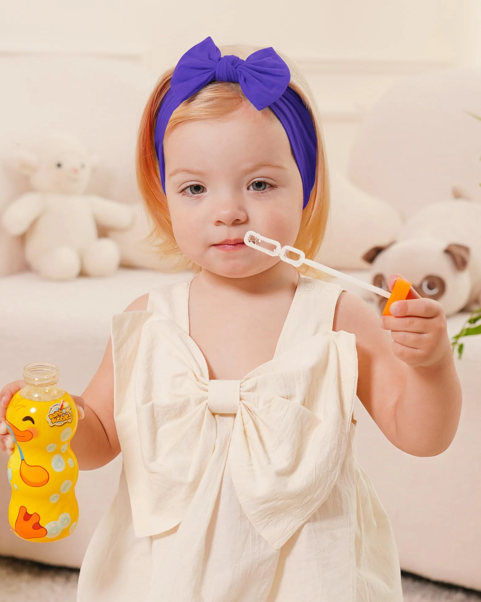 Bandeaux Élastiques avec Nœud en Nylon pour Nouveau-Nés - Accessoires Jollybows