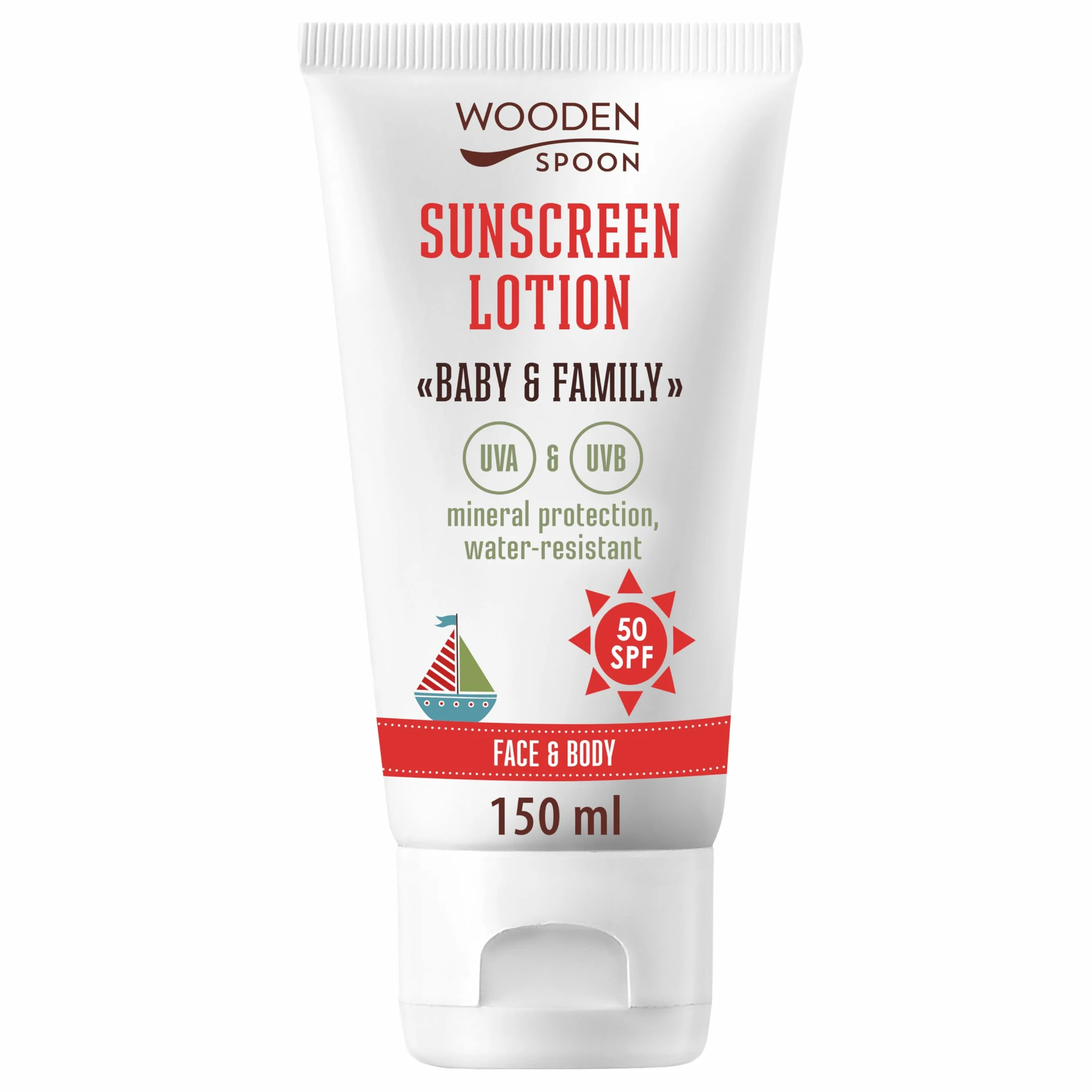 Crème Solaire Bio Bébé et Famille SPF 50 100% Naturelle Zinc Invisible 150 ml