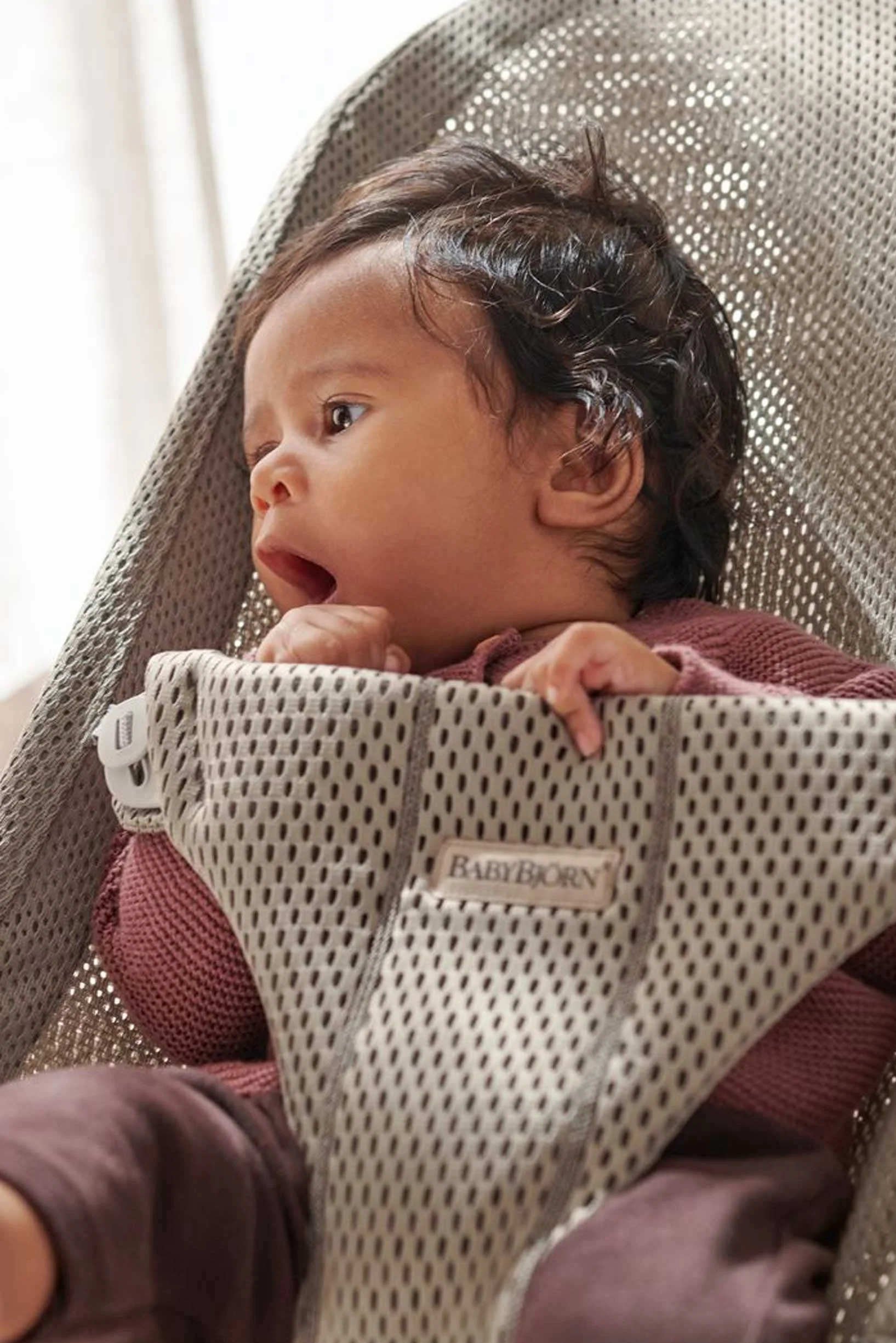 BabyBjörn Transat Bliss Mesh Gris-beige