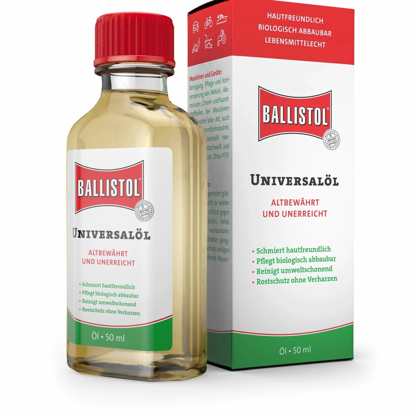 Ballistol Huile Universelle 50 ML - Entretien Velo - Anti Corrosion
