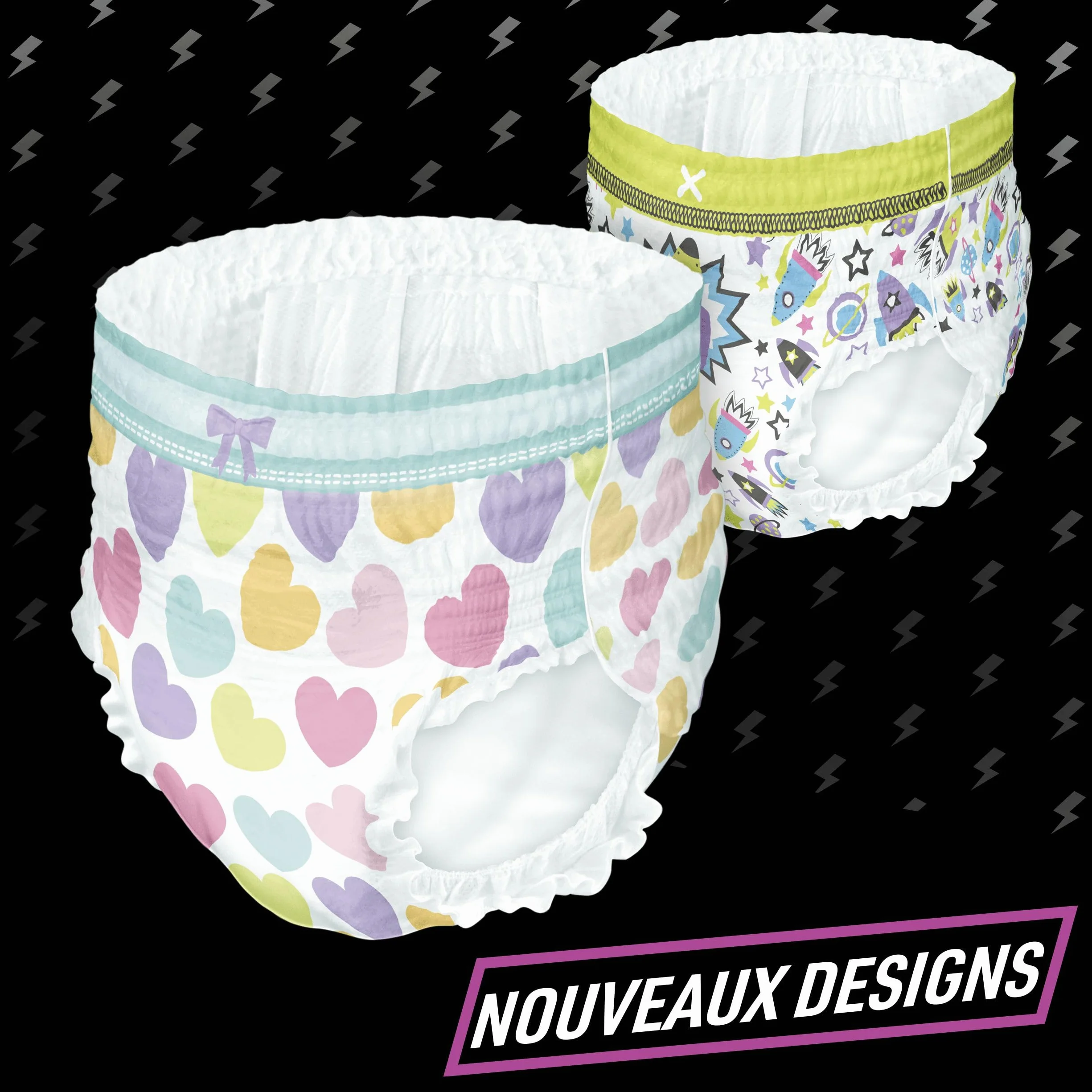 Pampers Ninjamas Pyjama Pants Fille 54Sous-Vêtements de nuit Absorbants 8-12 Ans 27-43kg Protection Maximale Contre Les Fuites Pack 1 Mois