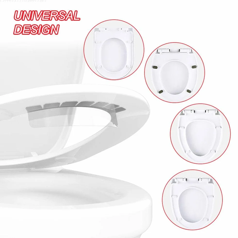 Anti-éclaboussures universelle pour siège de toilettes transparent étanche enfants adultes