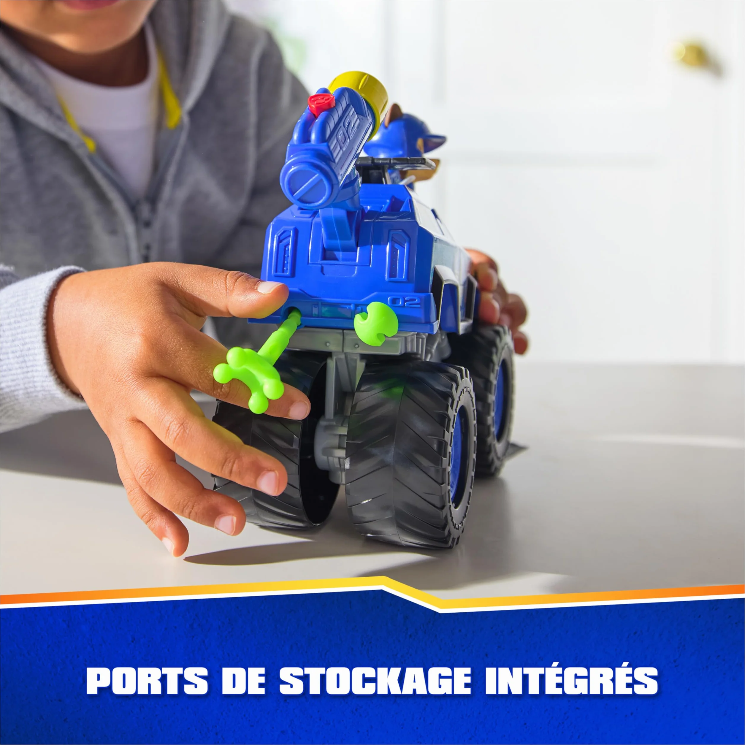 Paw Patrol Pat Patrouille Chase Rescue Wheels Véhicule Figurine Voiture À Collectionner 2 Projectiles Tout-Terrain Jouet Enfant 3 Ans+