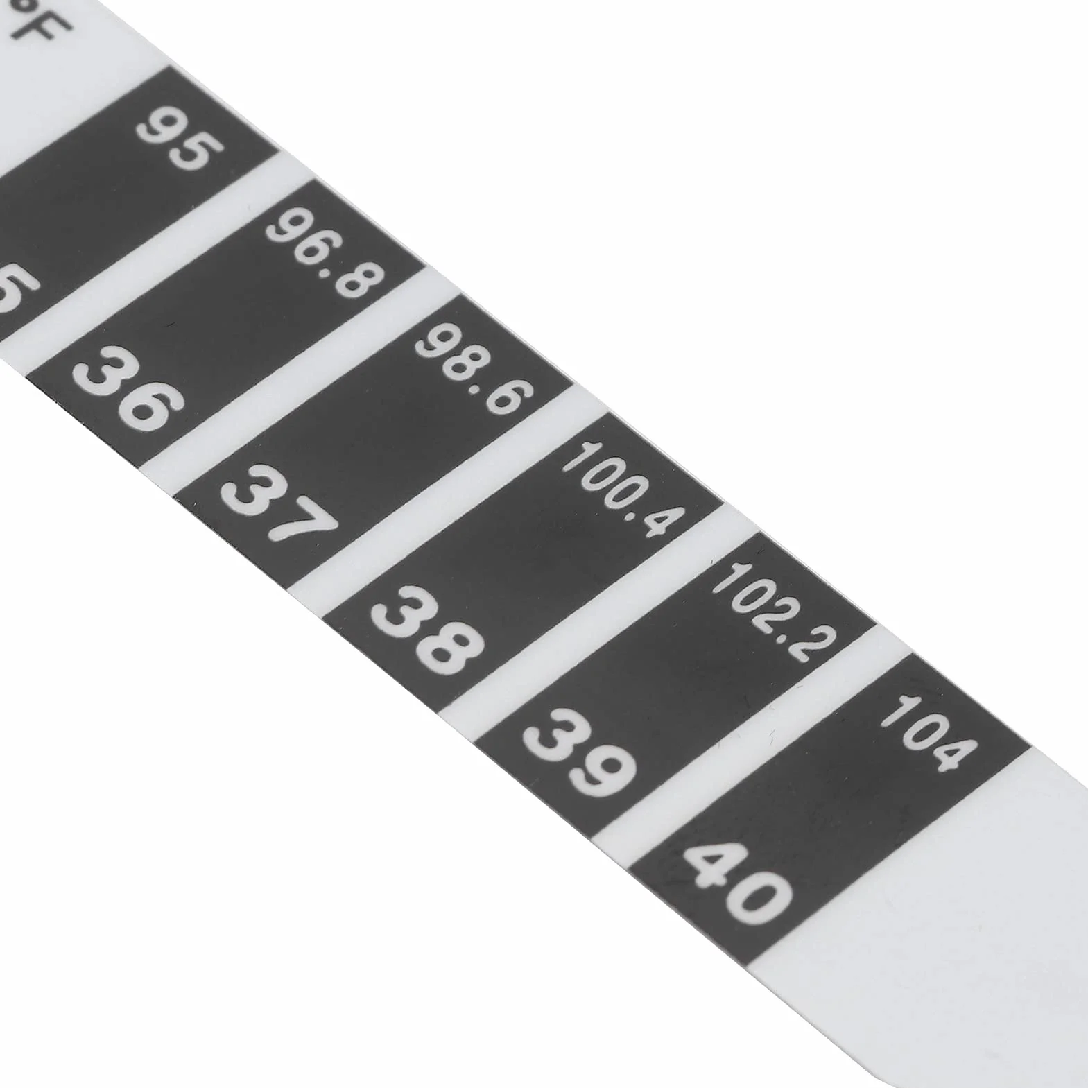 Sonew Bandes de Thermomètre à Lecture Rapide, Thermomètre Frontal Réutilisable pour Nourrissons Bébé Fahrenheit Celsius