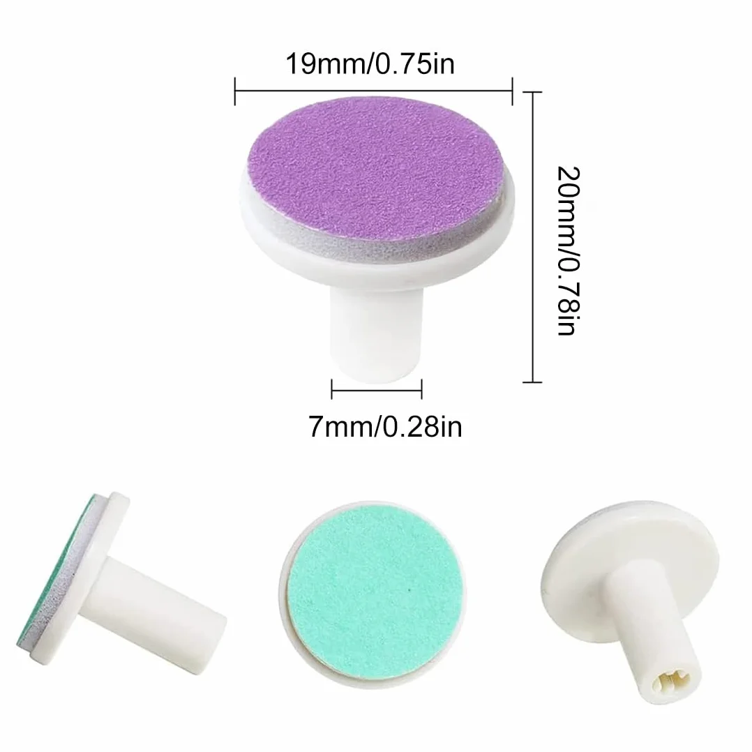 Lime à Ongles Électrique Bébé 12 Pièces Tampons Rechange Coupe-Ongles Kit Têtes Meulage Enfant Adulte