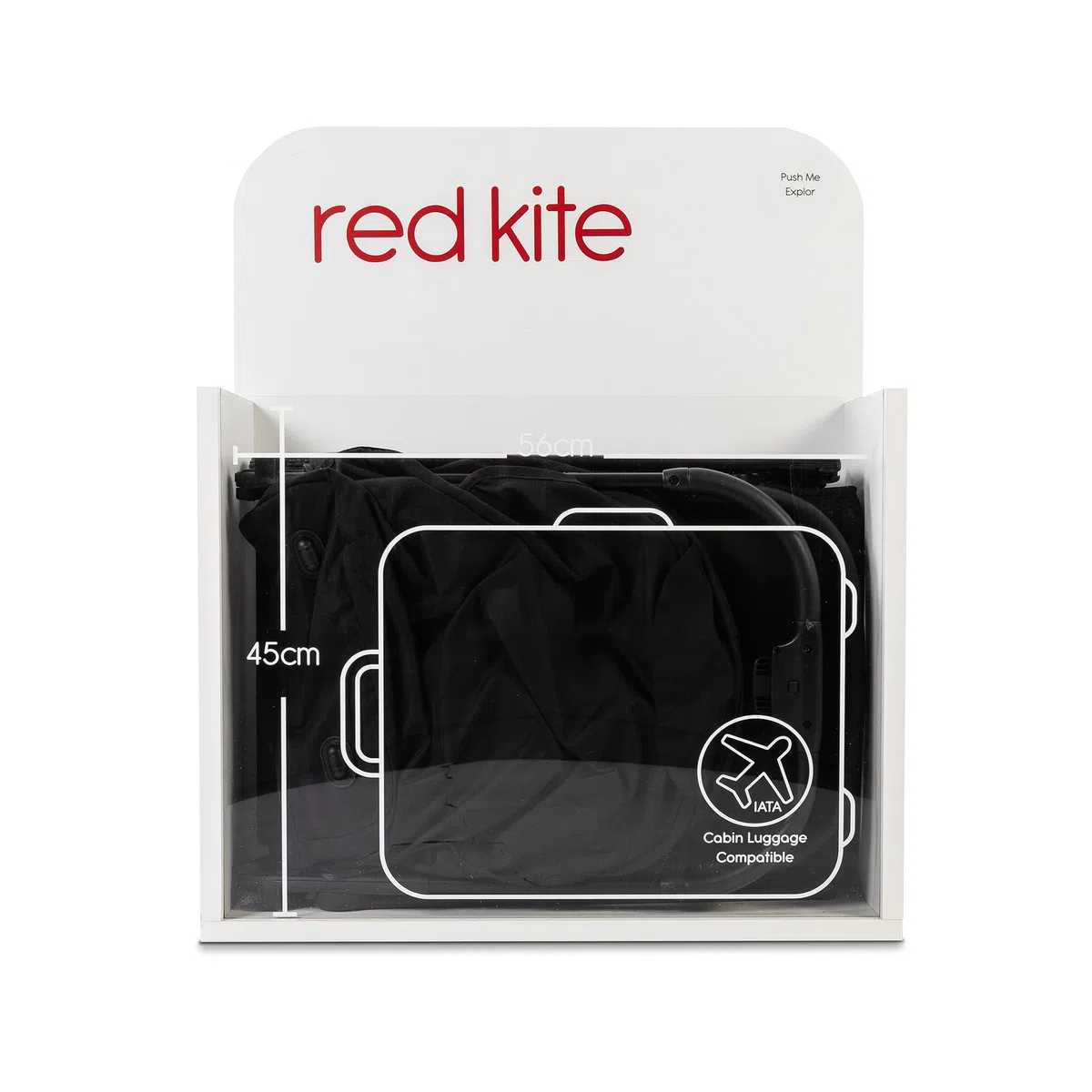 Red Kite Poussette pliable Push Me Explor ultra compacte – Noir
