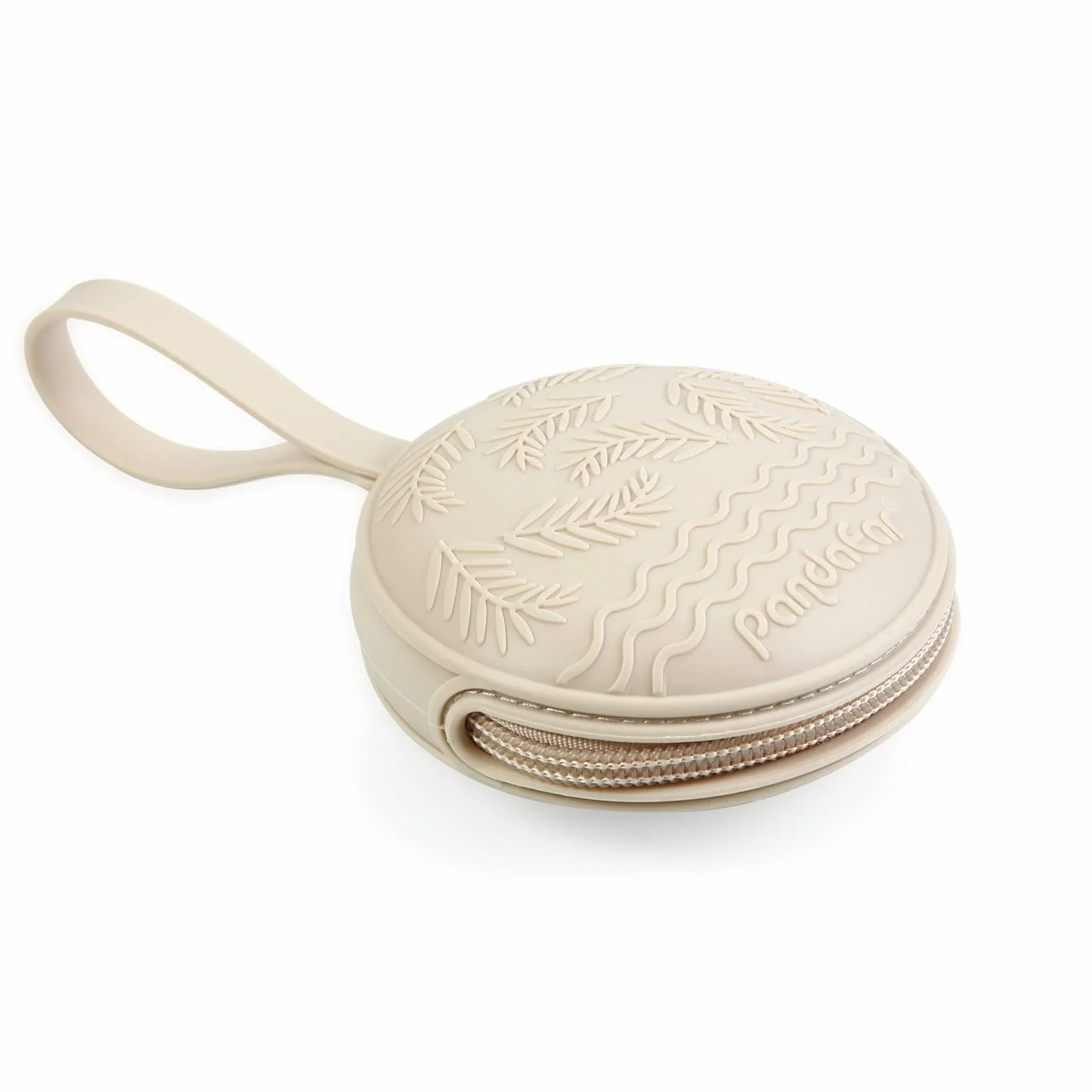 PandaEar Étui Porte-Sucette en Silicone Pack de 3 Pochette Rangement Bébé Rose
