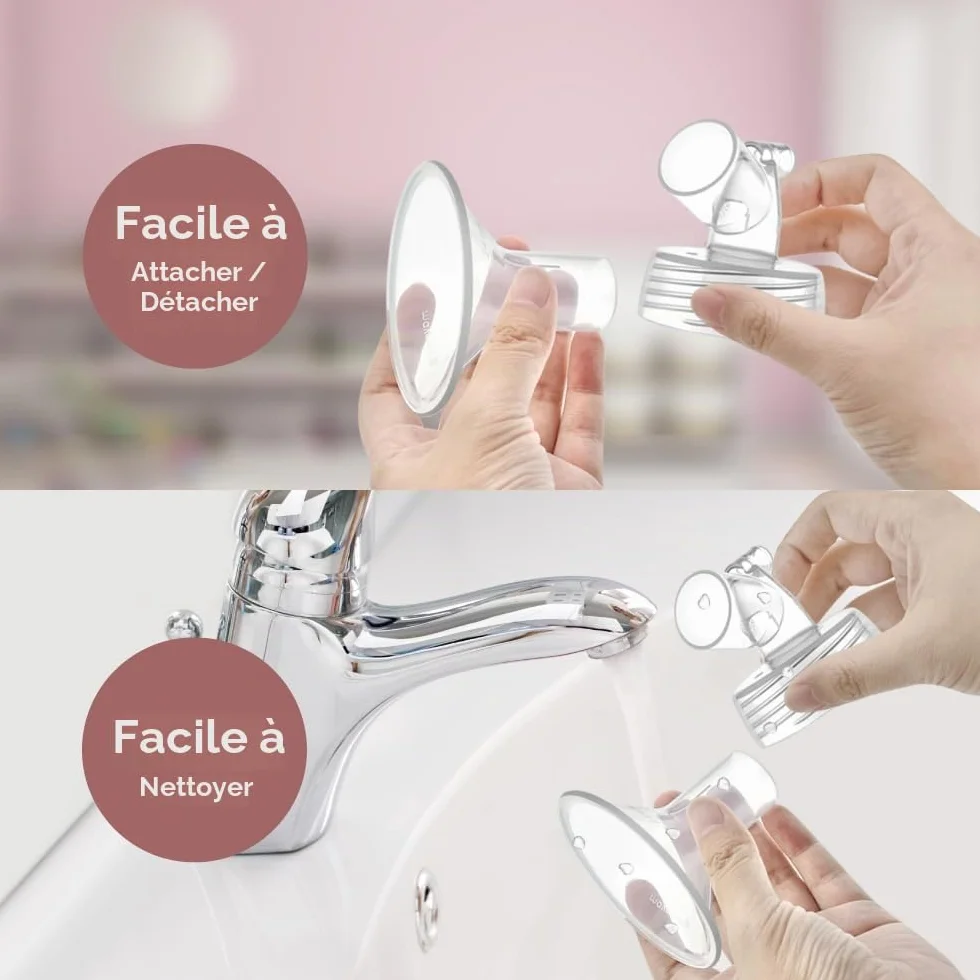 Maymom connecteurs à col large 2 pièces compatibles Spectra S1 S2 Medela PersonalFit Pumpin Pal Lansinoh MyFit Crater