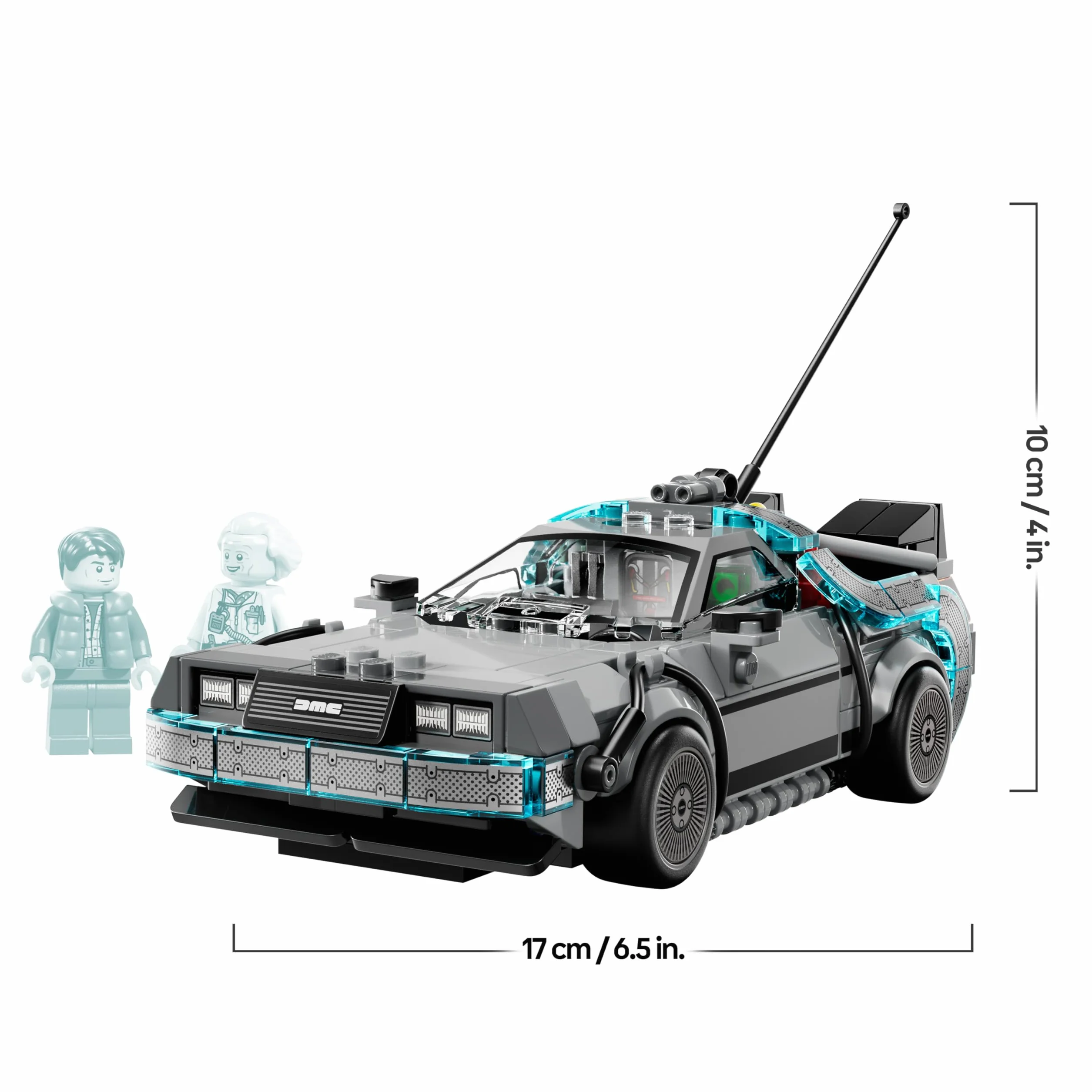 LEGO Speed Champions La Machine à Remonter Le Temps Retour vers Le Futur Jouet Voiture Maquette Minifigurines Doc Brown Marty McFly Cadeau 9 Ans 77256