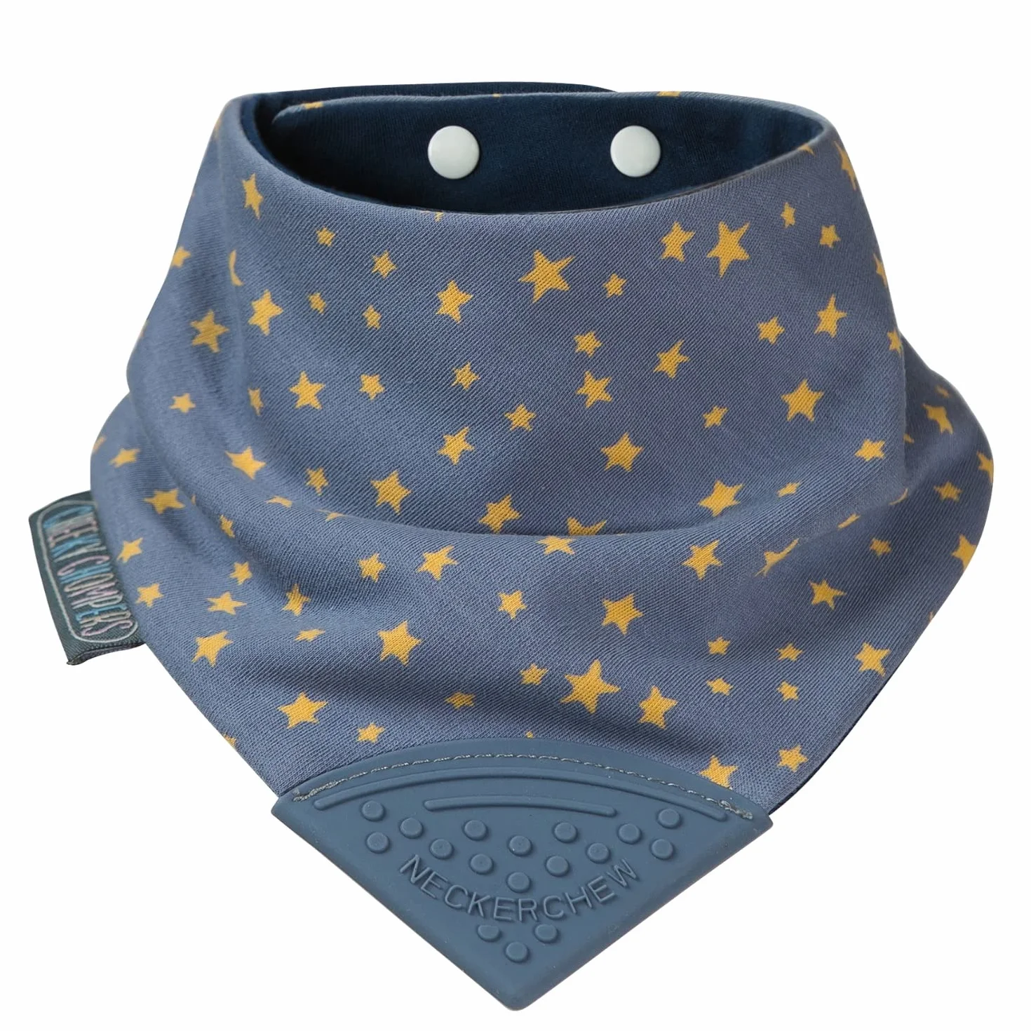 Cheeky Chompers Bavoirs de dentition pour bébés - Bavoir bandana avec anneau en silicone - Hygiénique et absorbant (fleur botanique)