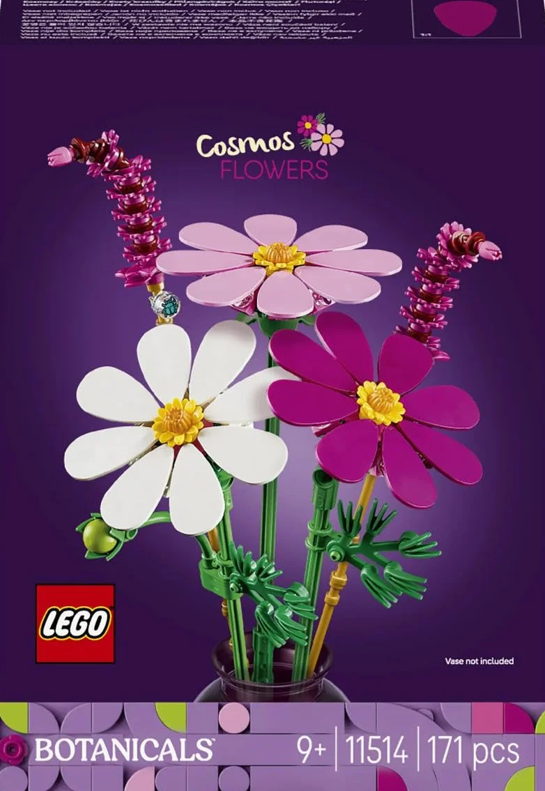LEGO Botanicals Les Cosmos 11514 Bouquet de Fleurs Artificielles Décoration DIY Cadeau Fille 9 Ans