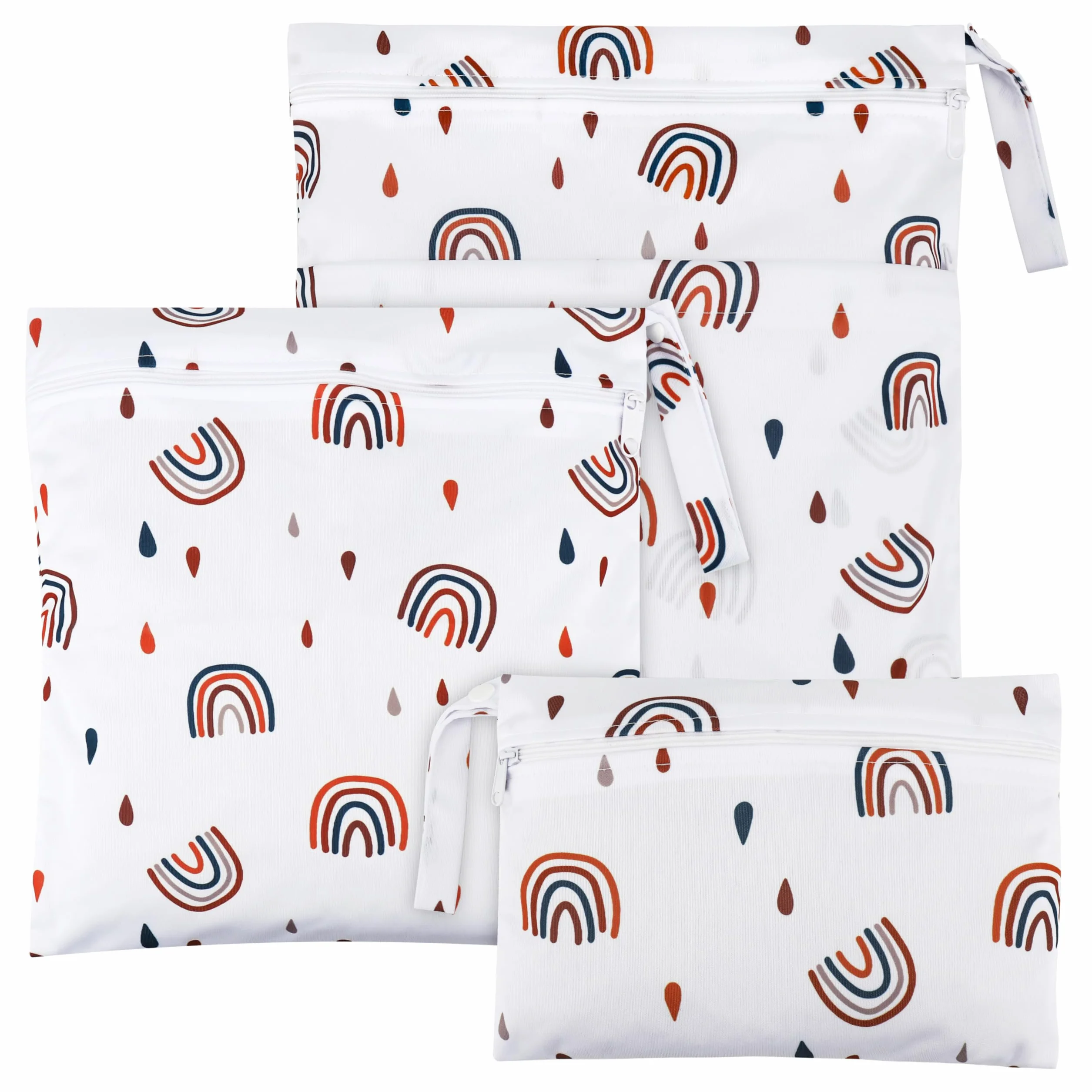 Zocipro Grand Sac à Couches Lavables Imperméable pour Bébé - Zippé pour Voyages