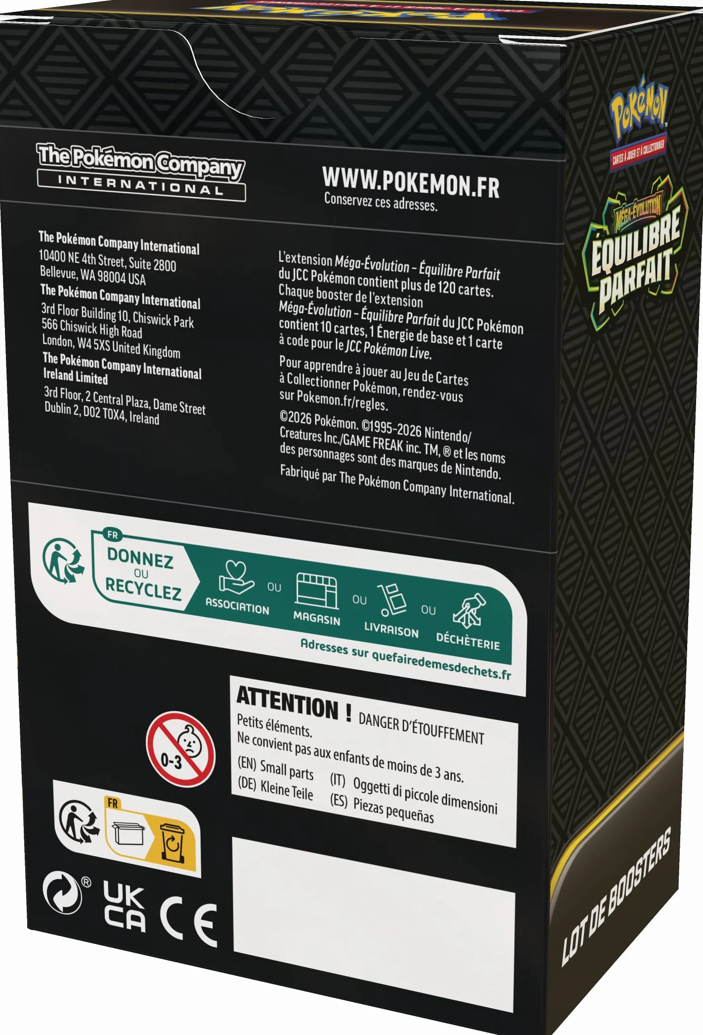 Pokémon JCC Lot de boosters Méga-Évolution – Équilibre Parfait 6 boosters