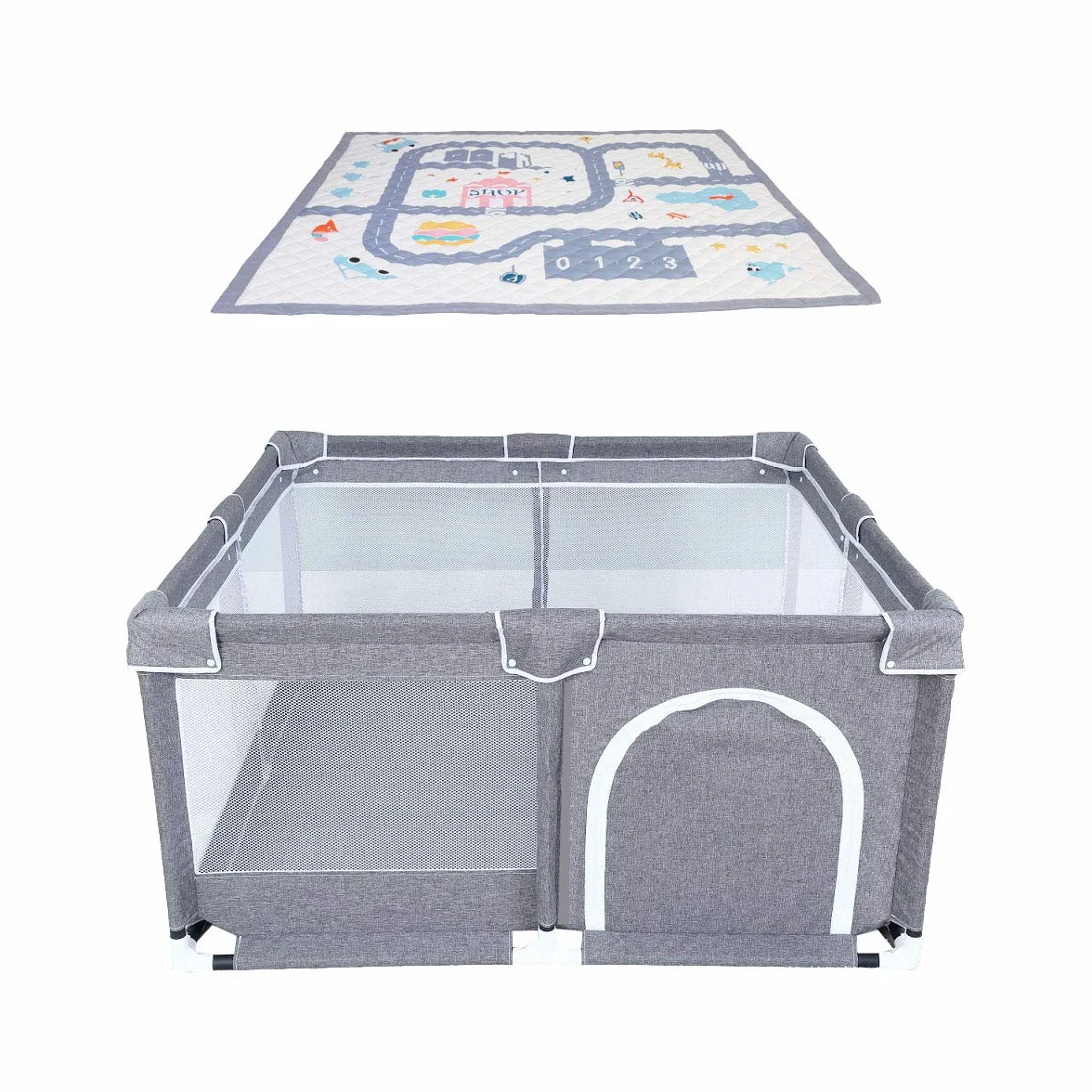 Star Ibaby Parc Bébé Pliable et Modulable Antidérapant Intérieur Extérieur 125x125