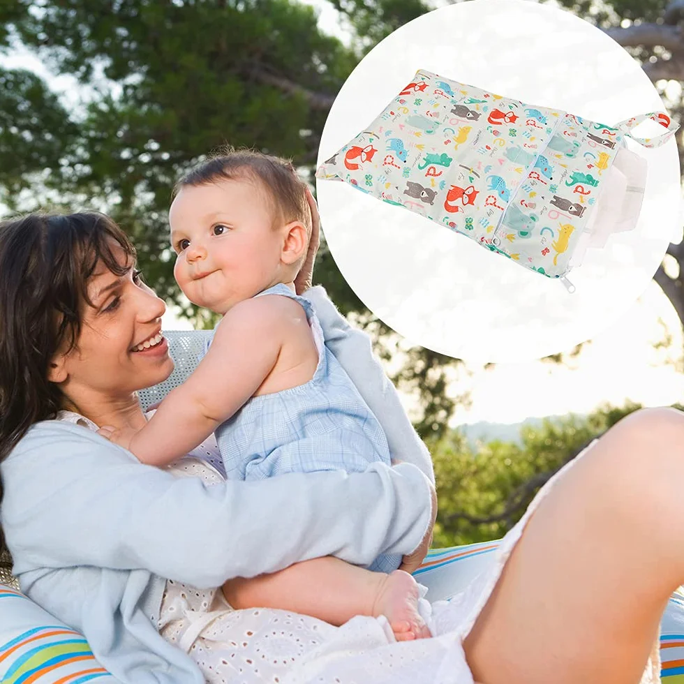 Sac Couches Lavables Etanche XiXiRan, Sac à Couche Bébé Réutilisable, Wet Bag, 3 Modèles S/M/L