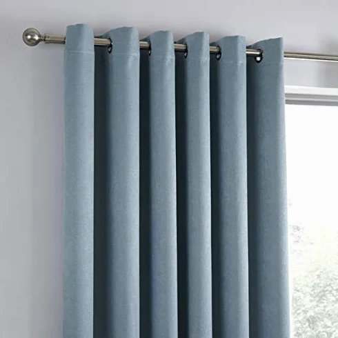 Rideaux Bleu Canard 229 x 183 cm 2 Panneaux à œillets Thermiques Chambre Salon Collection Strata