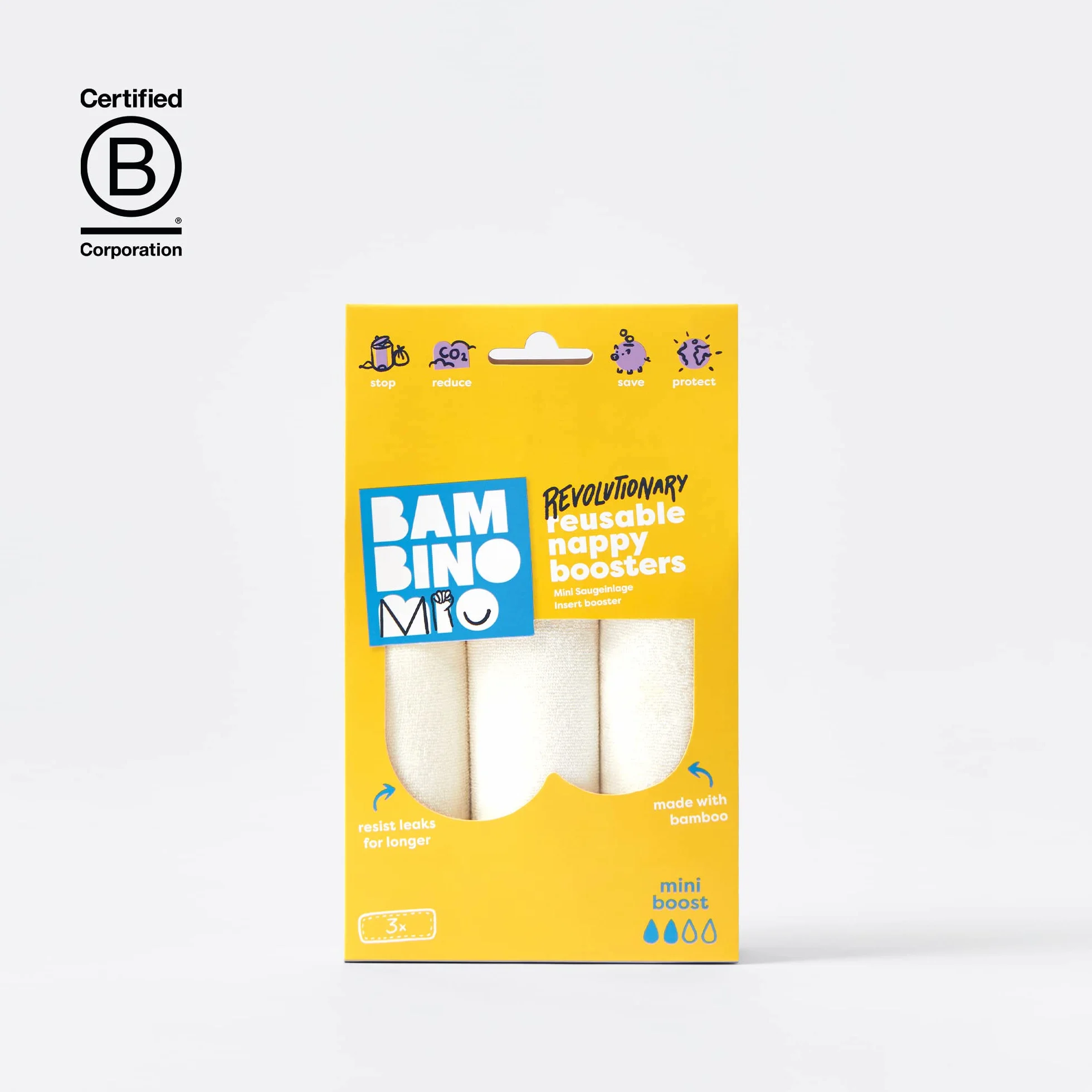 Bambino Mio Booster Lavable Lot de 3 Haute Absorption