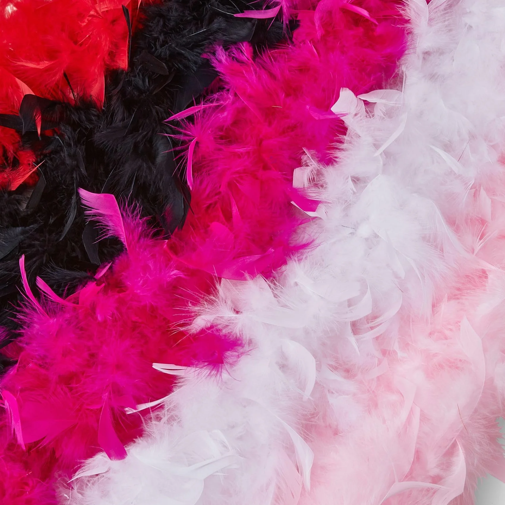 Runesol Boa plume rouge 50g 1,8m plumes de dinde accessoires fête festival