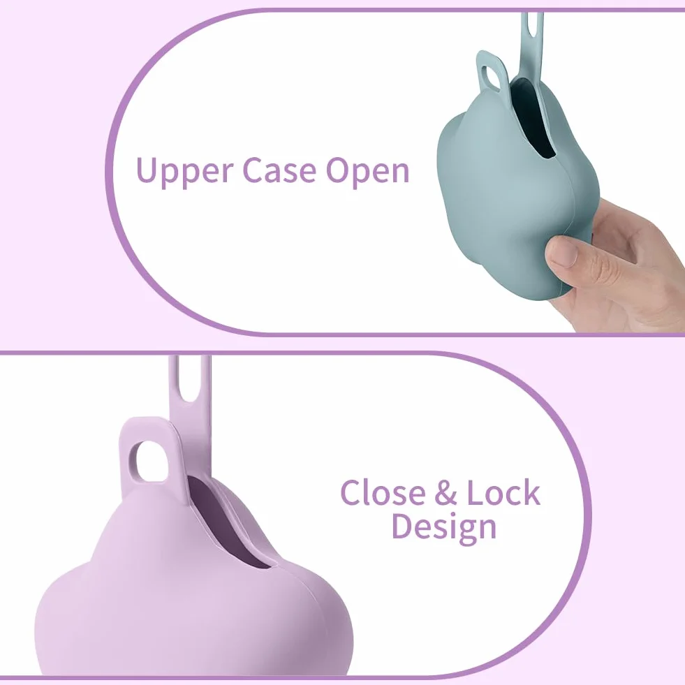 Boîte à sucette en silicone 2 Pcs, imperméable portable pour bébé