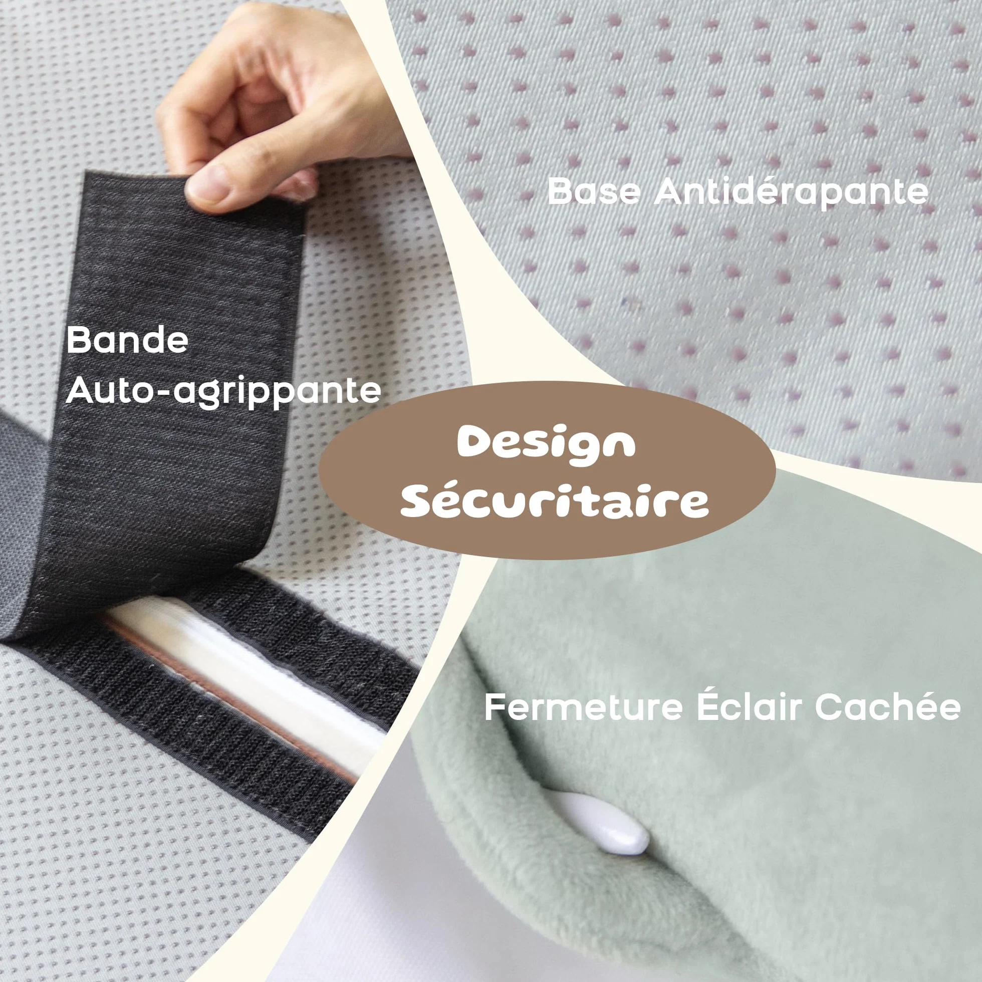 BanaSuper Parcours Motricité Bébé, Blocs Mousse Éducatifs avec Velcro, Structure d'escalade Antidérapante, 3 Pièces