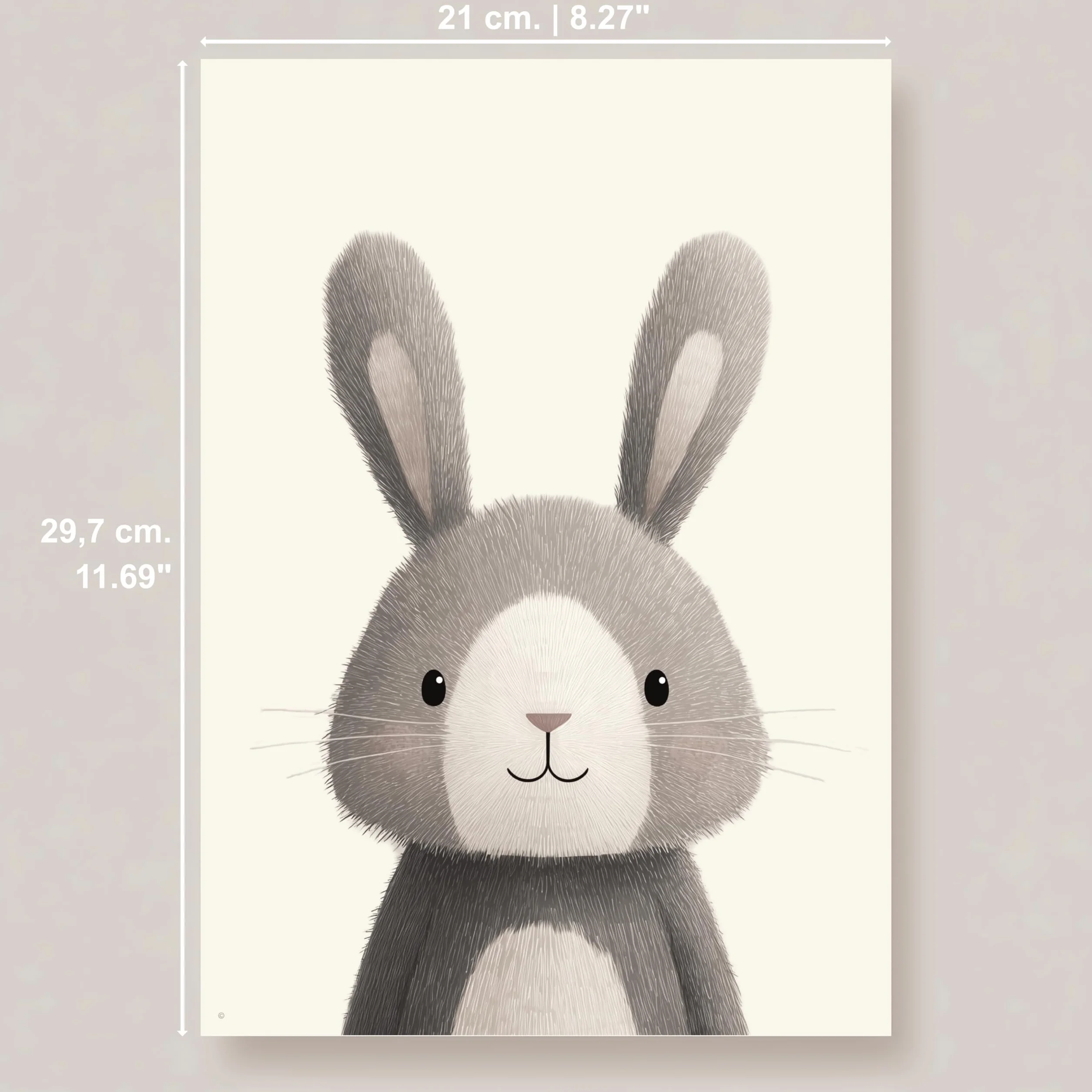 PACKLIST® Posters Animaux Chambre Bébé DIN A4 21x30cm 250 g/m²
