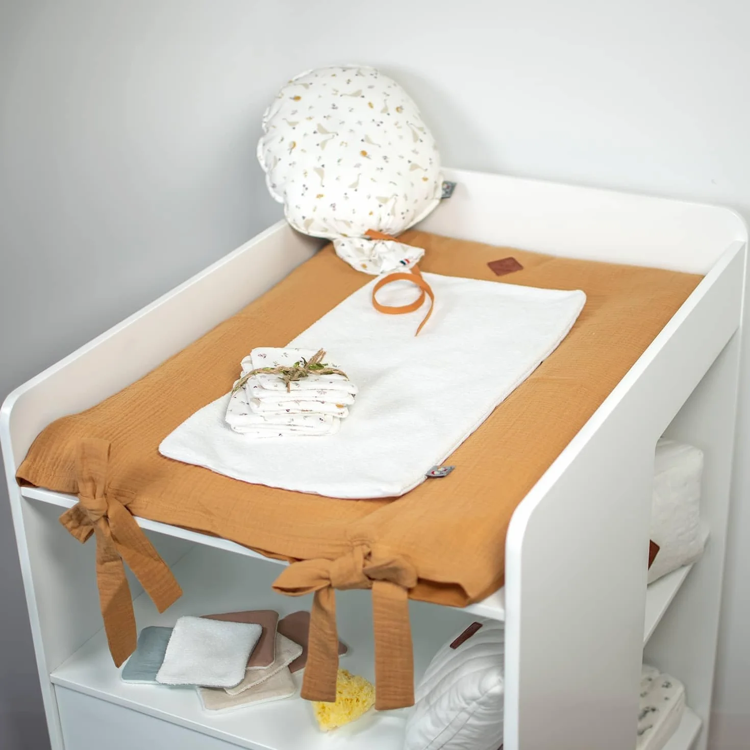 Lingettes bébé lavables SEVIRA KIDS 8 pièces 10x10 cm Made in France