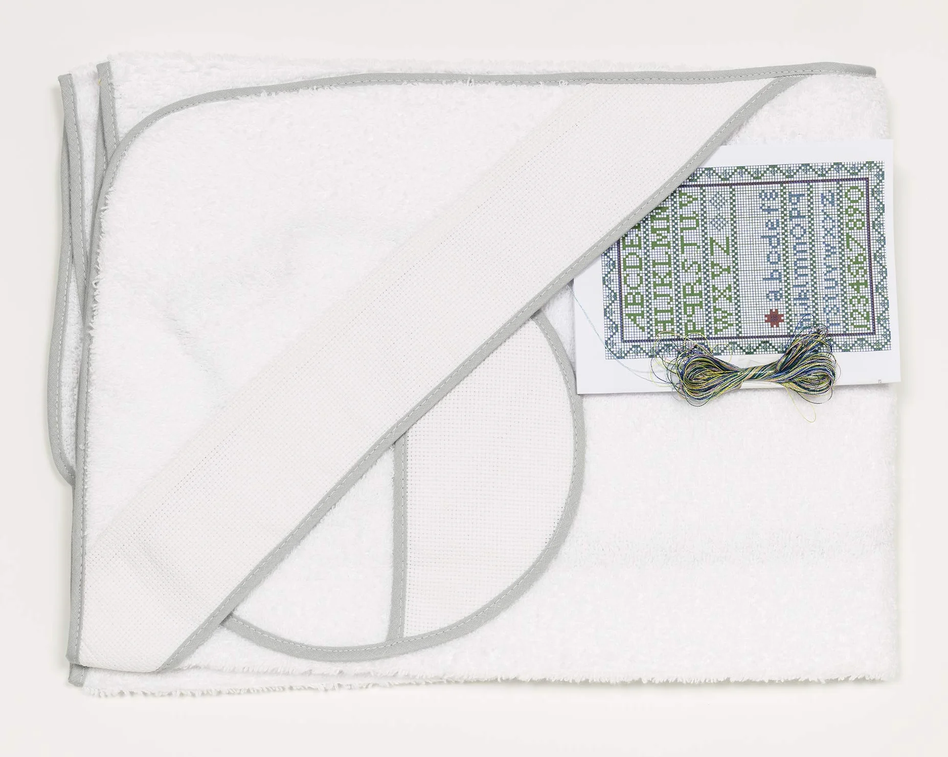 Cape de Bain pour Bébé 100x100 cm Serviette Douce Absorbante 90% Coton 10% Polyester Tissu Éponge Blanc 340g/m²