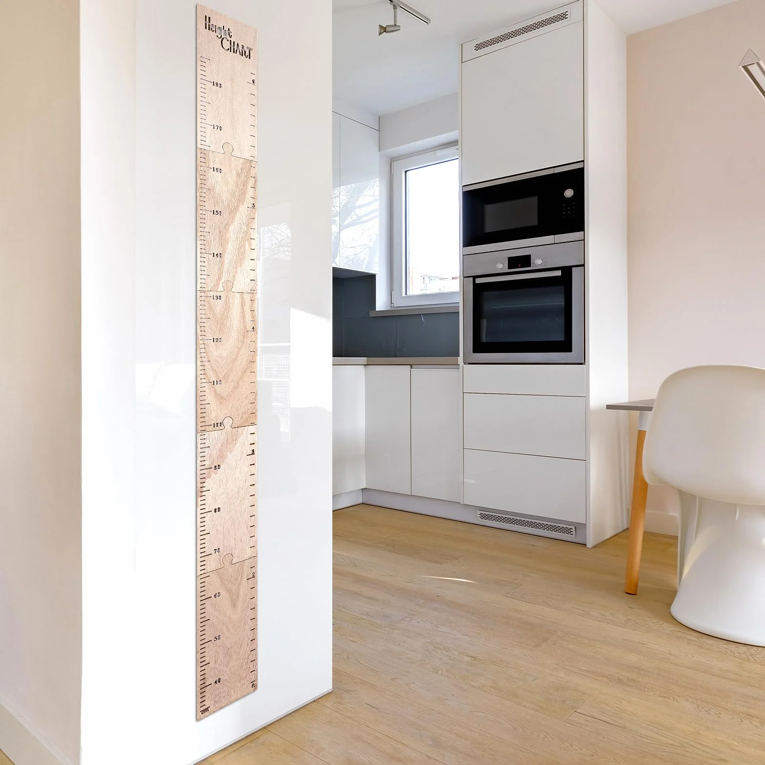 Règle de croissance en bois pour enfants, murale amovible décoration chambre