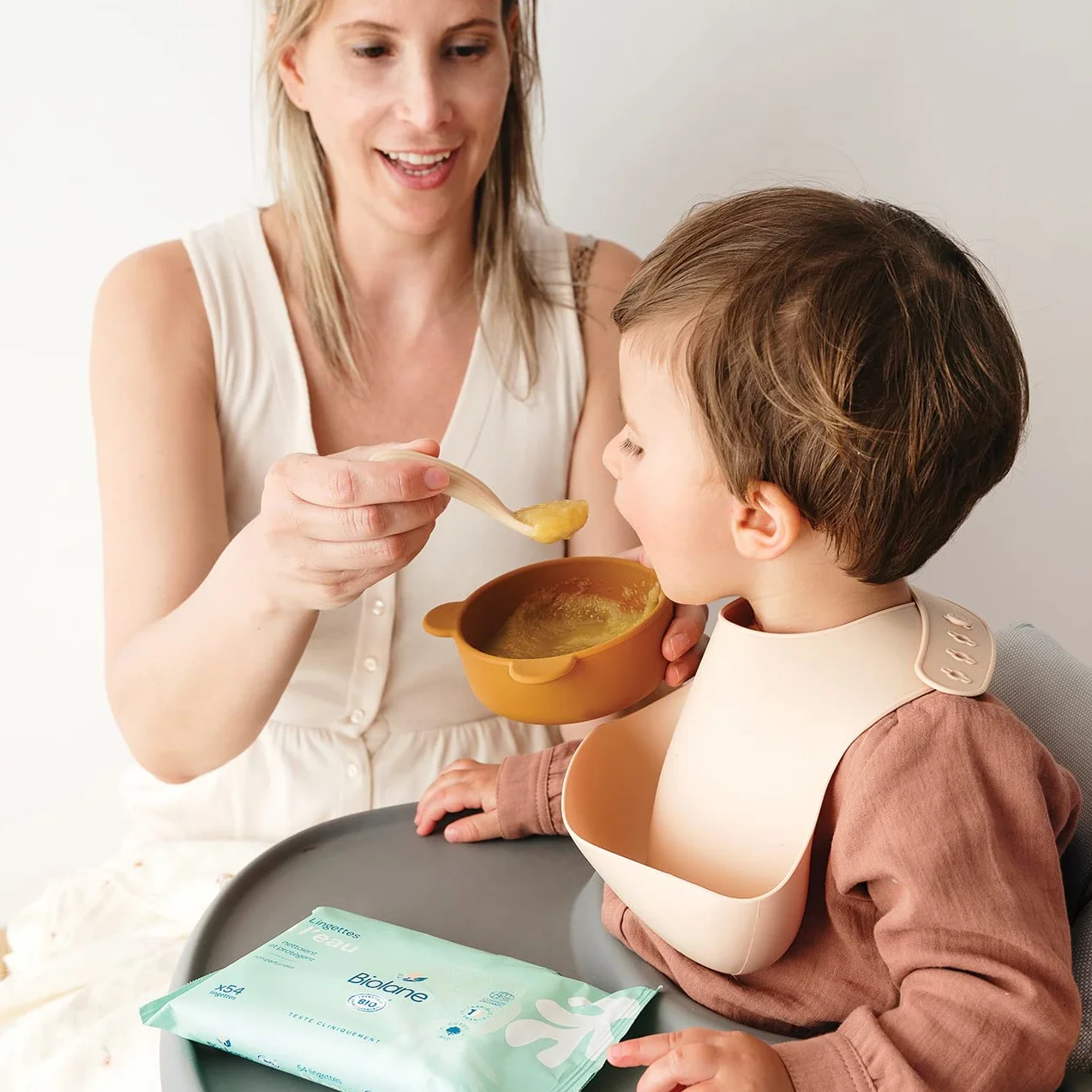 BIOLANE Lingettes à l'eau bio 54 lingettes