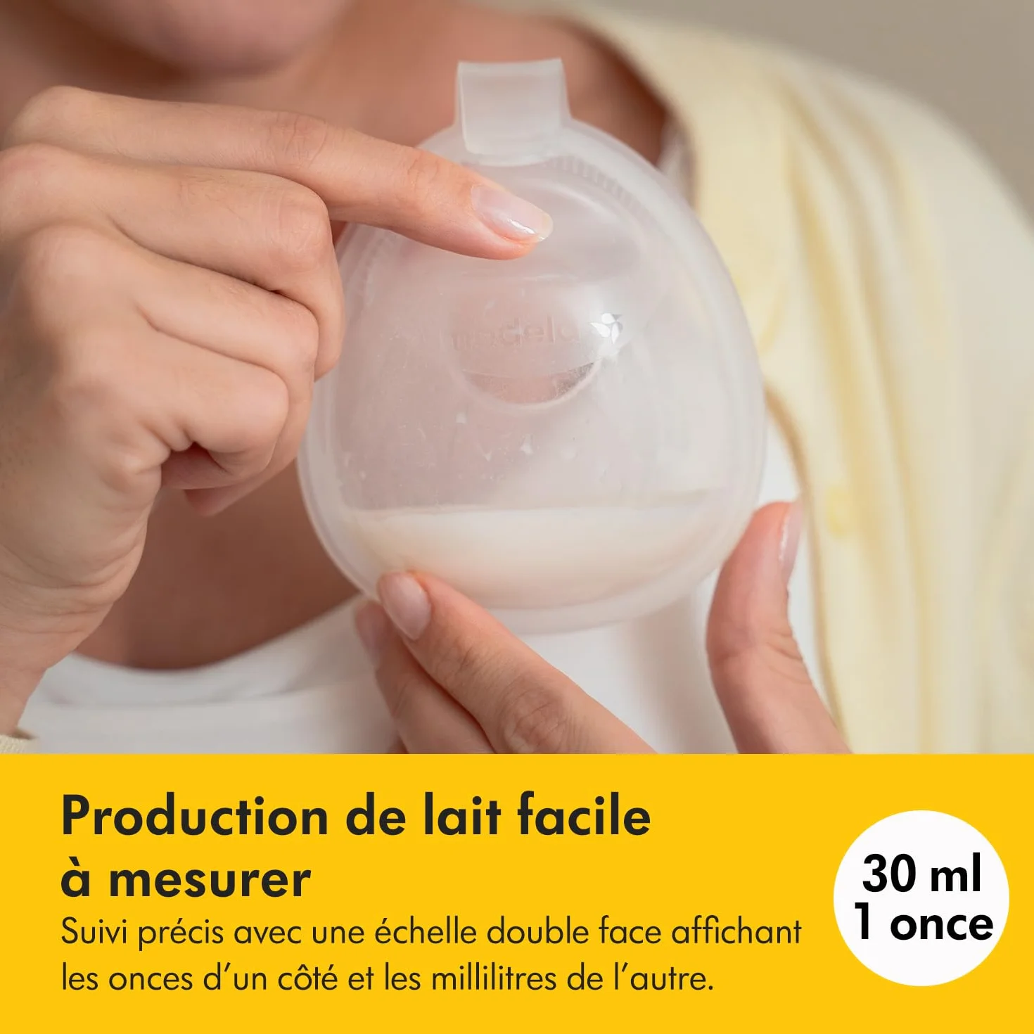 Medela collecteur de lait maternel In-bra 30 ml, étanche, sans BPA, lavable au lave-vaisselle