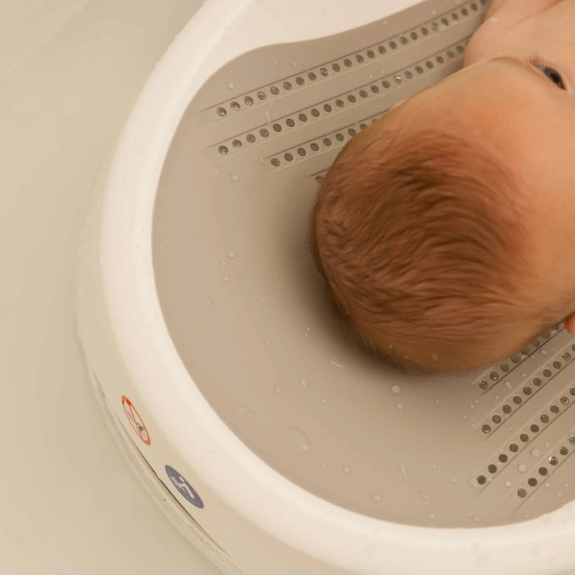 Nuby Transat de Bain Nouveau-né Ergonomique Antidérapant Blanc