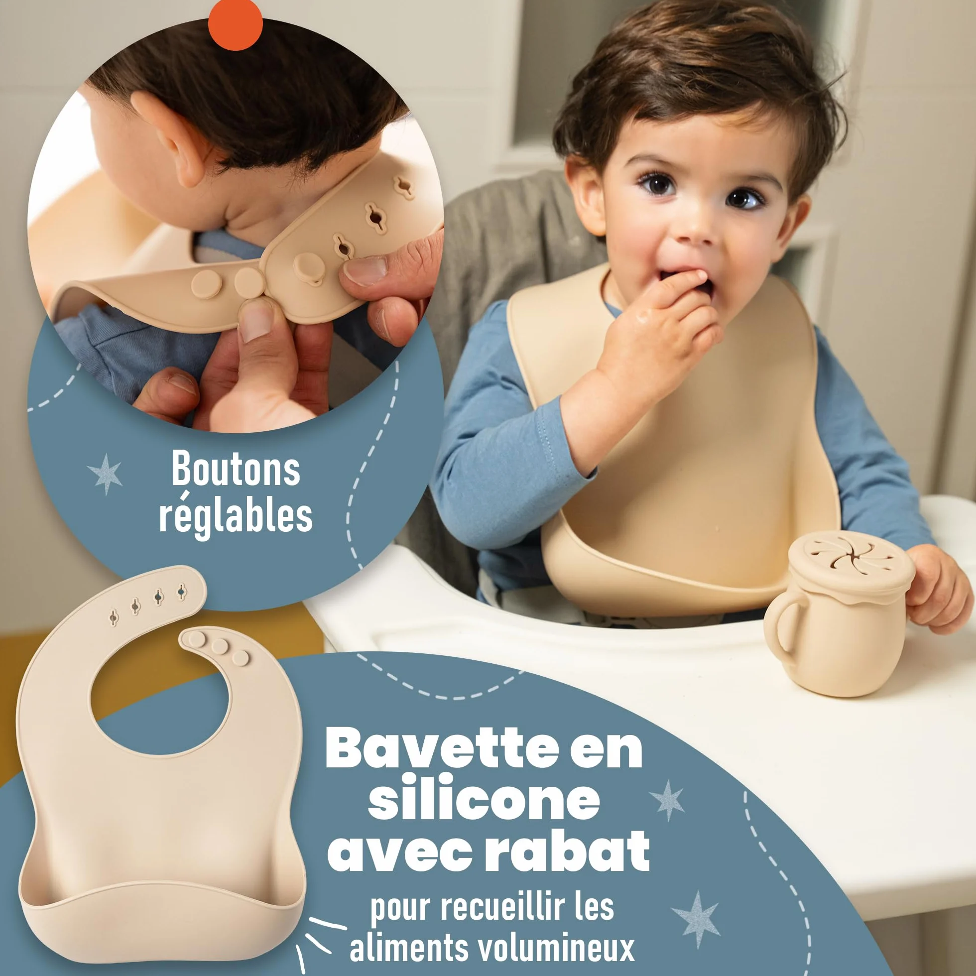 Assiette Ventouse pour Bébé - Coffret Repas Bebe 1er Age - Cadeau Bébé Garçon