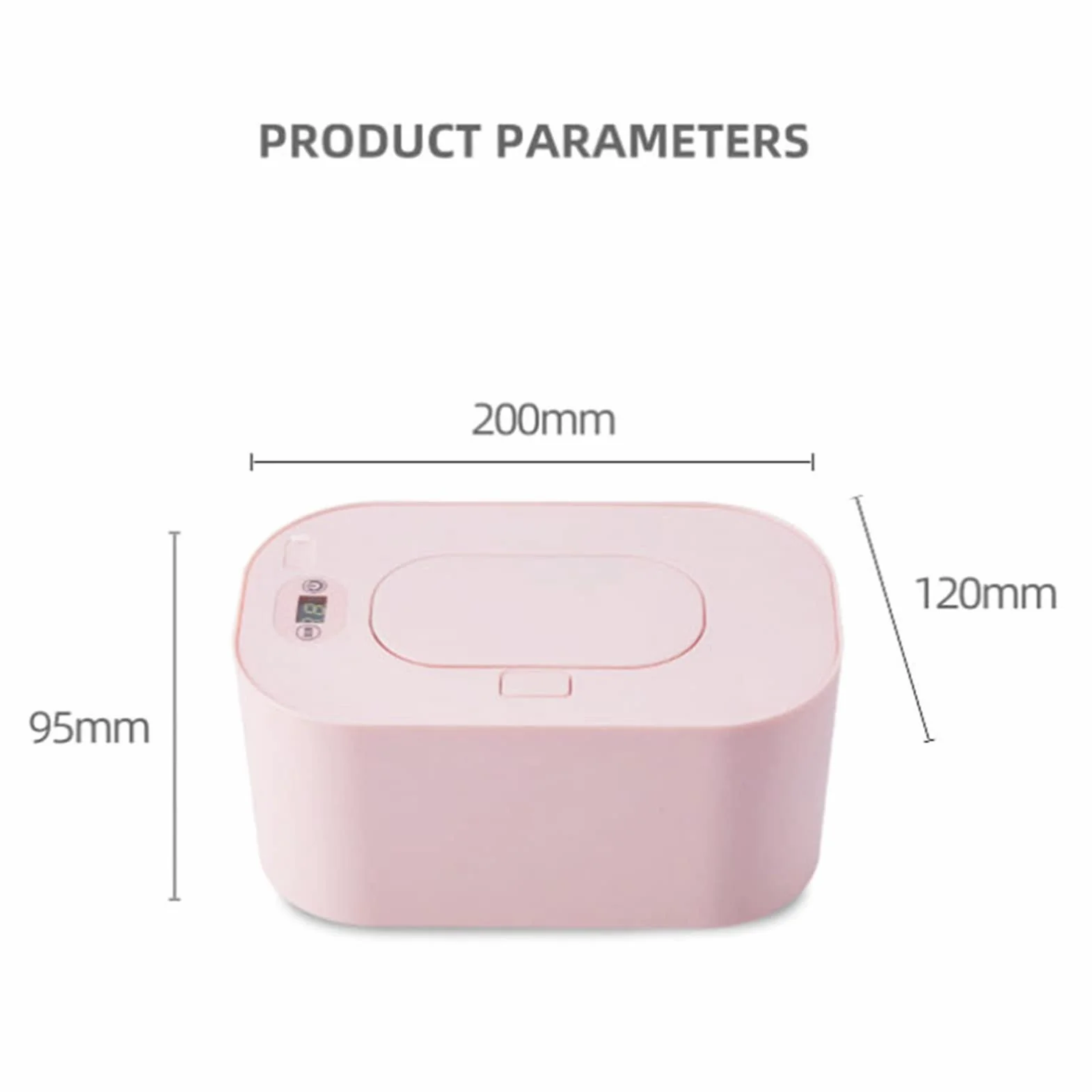 Réchauffeur de Lingettes pour bébé Portable PP Intelligent Température Réglable sans Fil Chargement Voiture