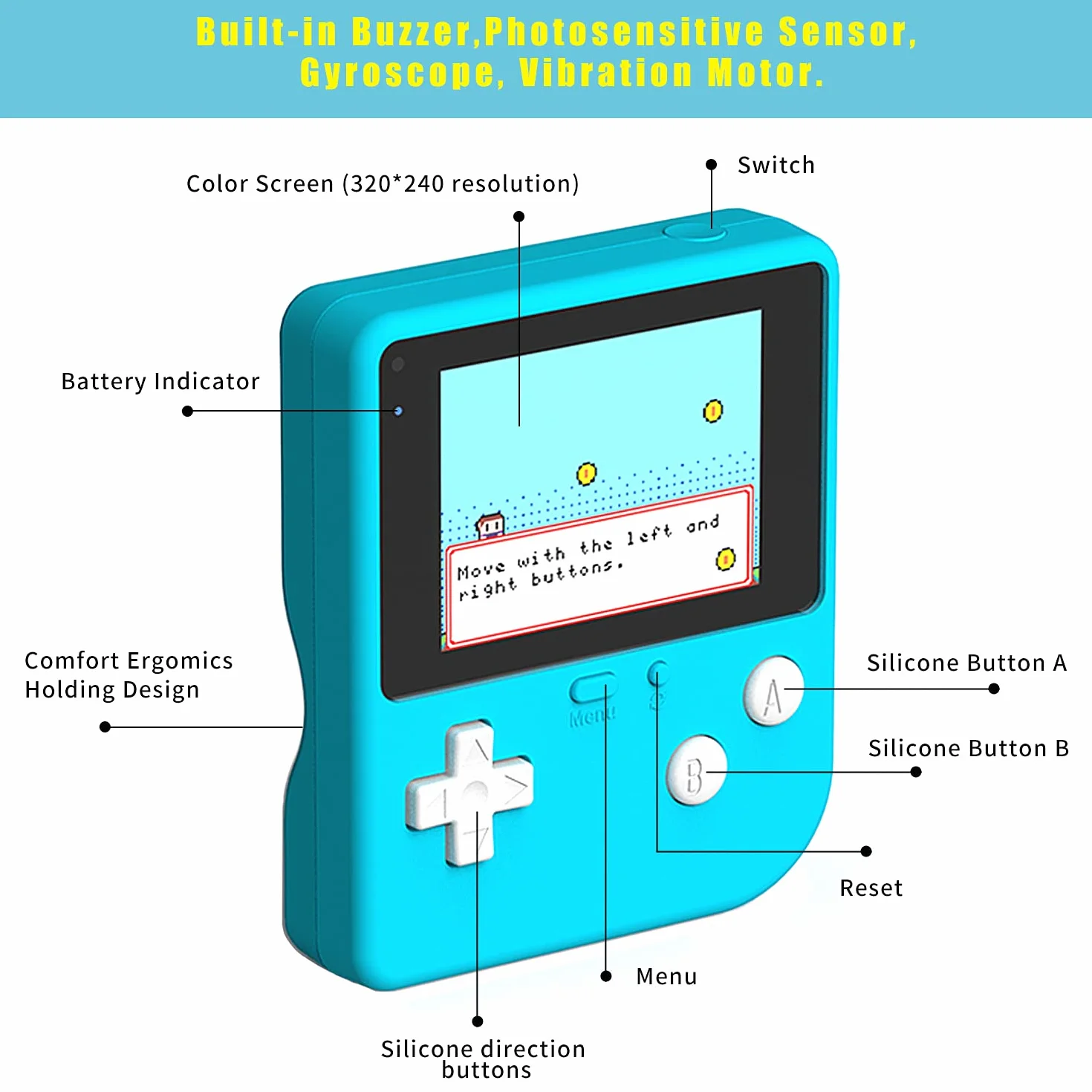 ELECFREAKS Arcade de codage rétro Console de jeu portable programmable pour l'éducation STEM