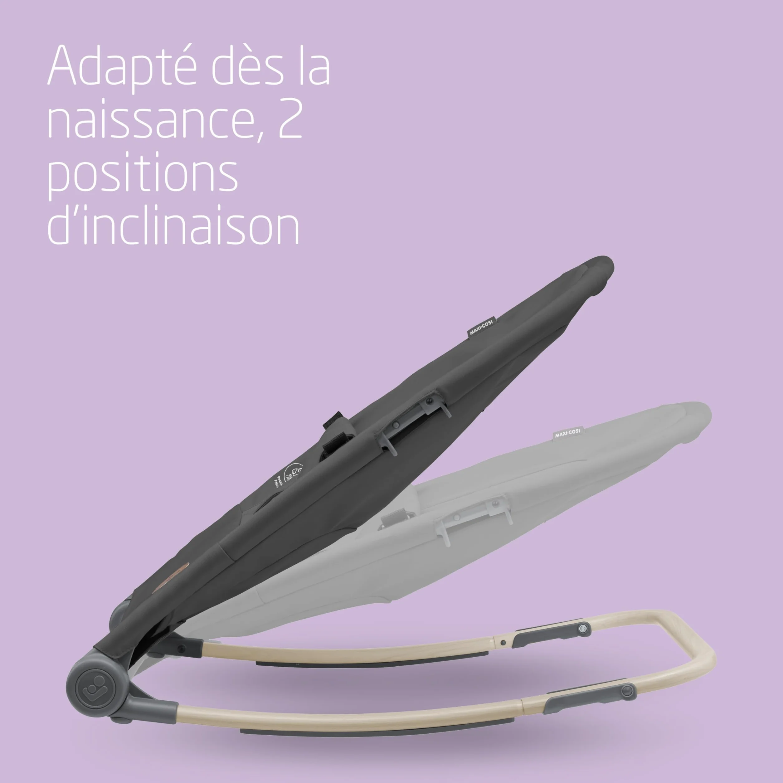 Maxi-Cosi Loa Transat bébé pliage ultra compact 2 positions inclinaison 0-12 kg Beyond Graphite