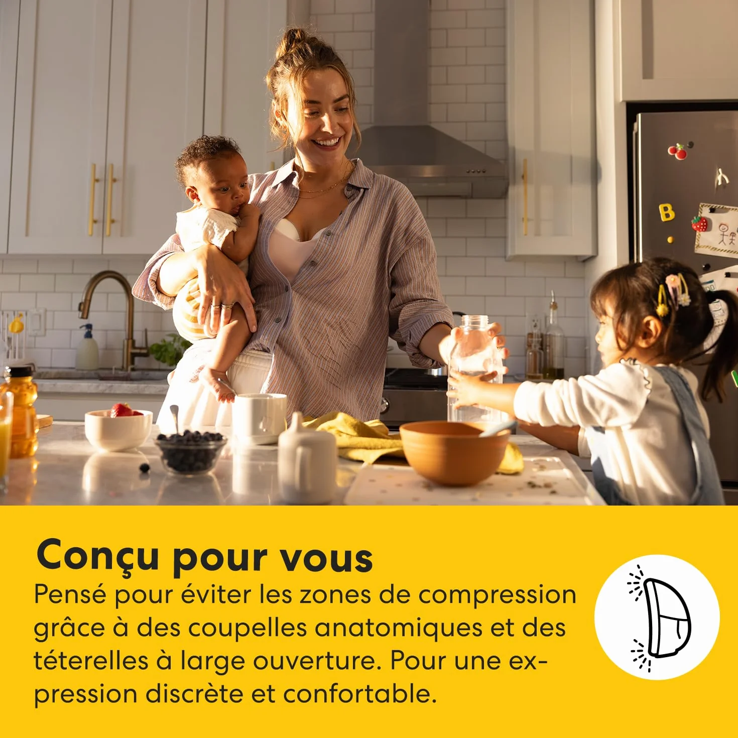 Medela Motion InBra Tire-lait électrique portable + Sac de rangement
