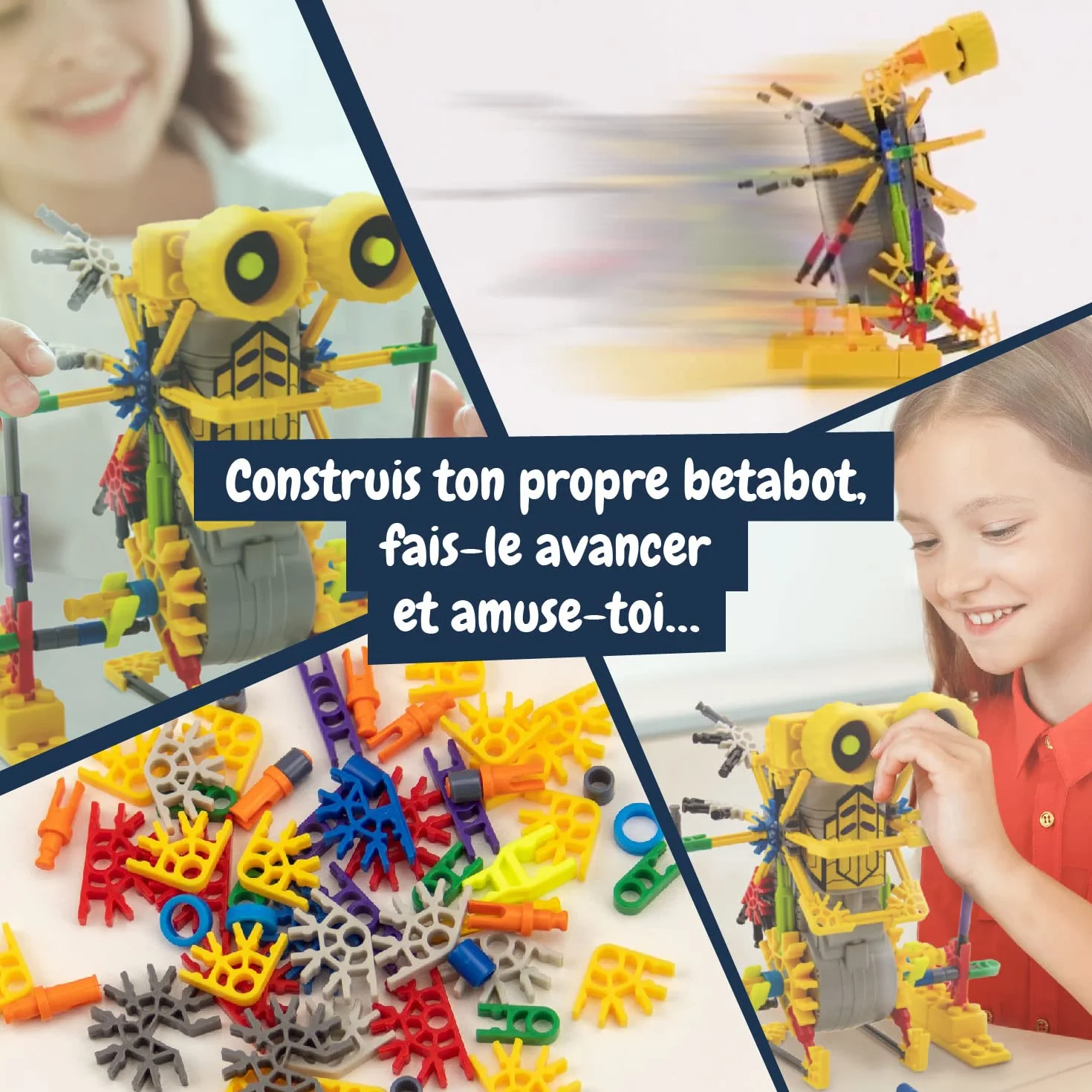 Science4you Betabot Robot pour Enfant - Kit Robot à Construire 126 pièces - Jeux de Construction Cadeau Garçon Fille 6-10+ Ans