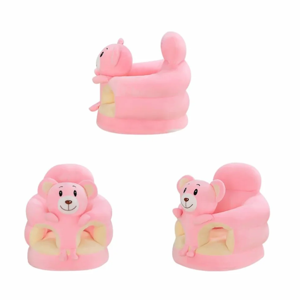 Baby Seat Sit up Chair Cartoon Animals Plush Sofa for Toddler Newborns Durable Thickened