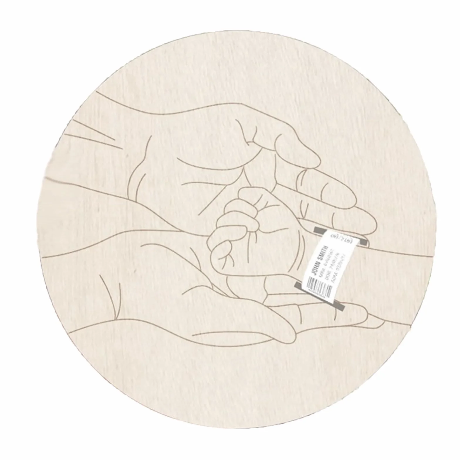 Souvenir de naissance bébé en bois avec gravure support bracelet coffre-fort citrouilles jalons