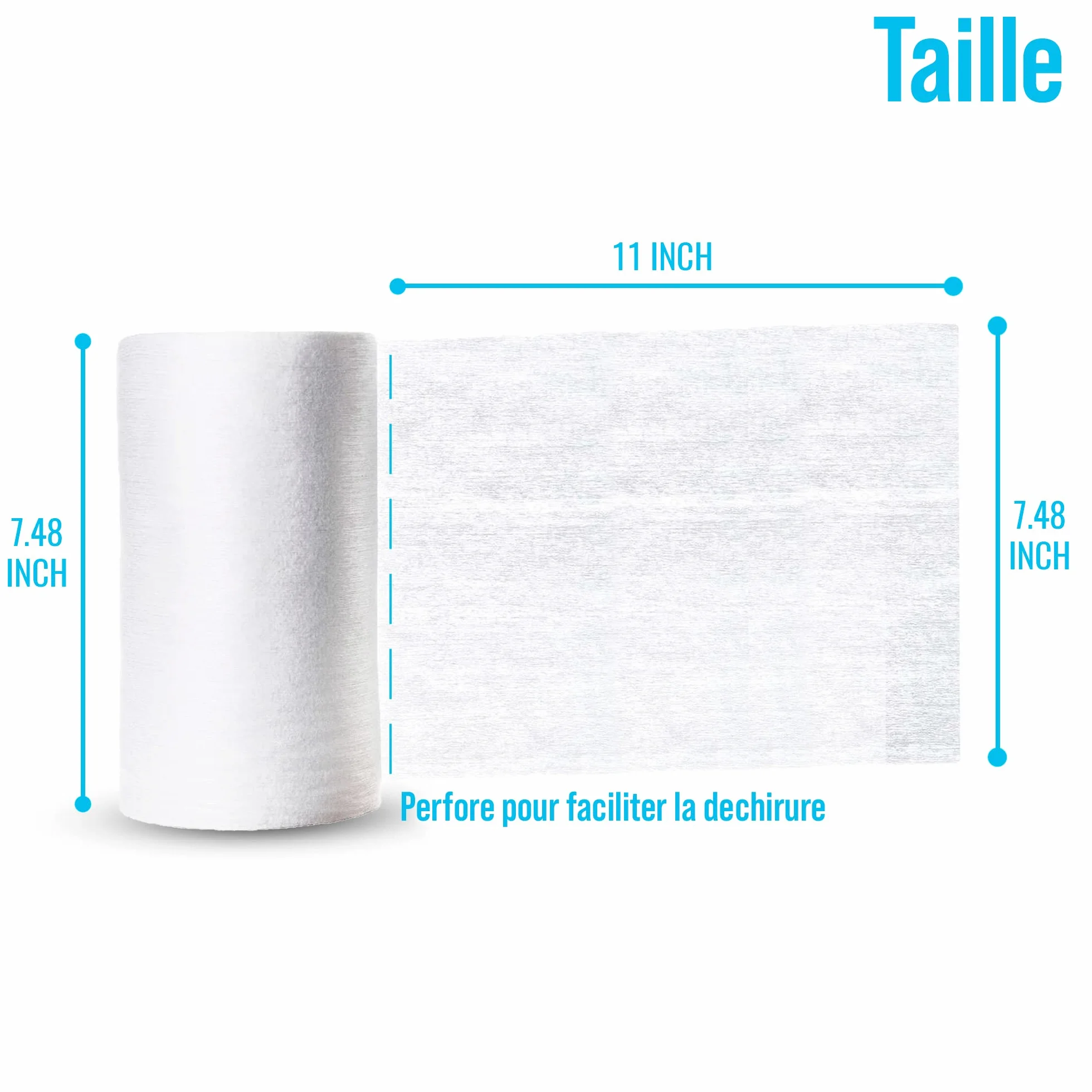 Voile de Protection pour Couche Lavable Bébé 0-3 Ans Biodégradable Respirant Paquet de 2