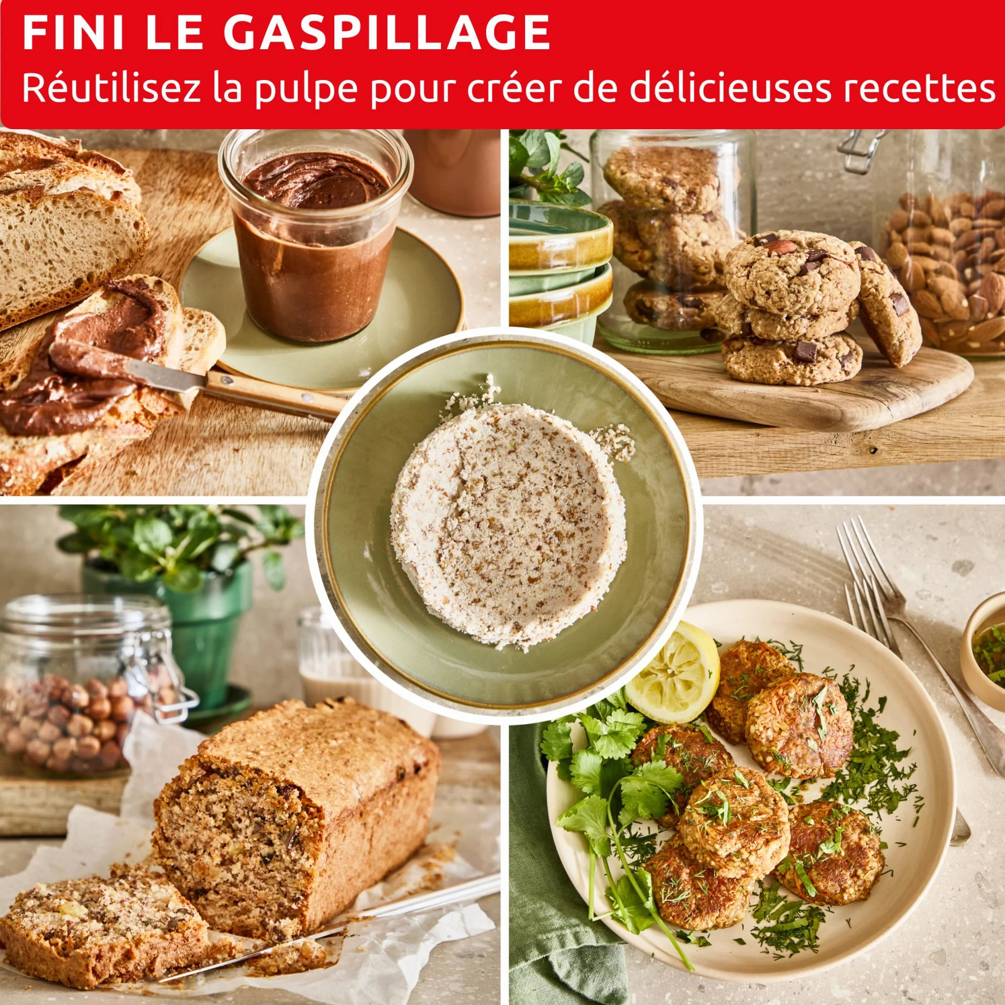 Moulinex Easy Milker & Easychef, Préparateur de lait végétal avec pied mixeur, Lames Zelkrom, 2 vitesses
