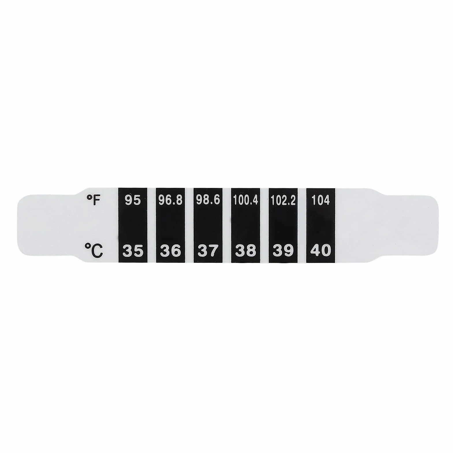 Sonew Bandes de Thermomètre à Lecture Rapide, Thermomètre Frontal Réutilisable pour Nourrissons Bébé Fahrenheit Celsius