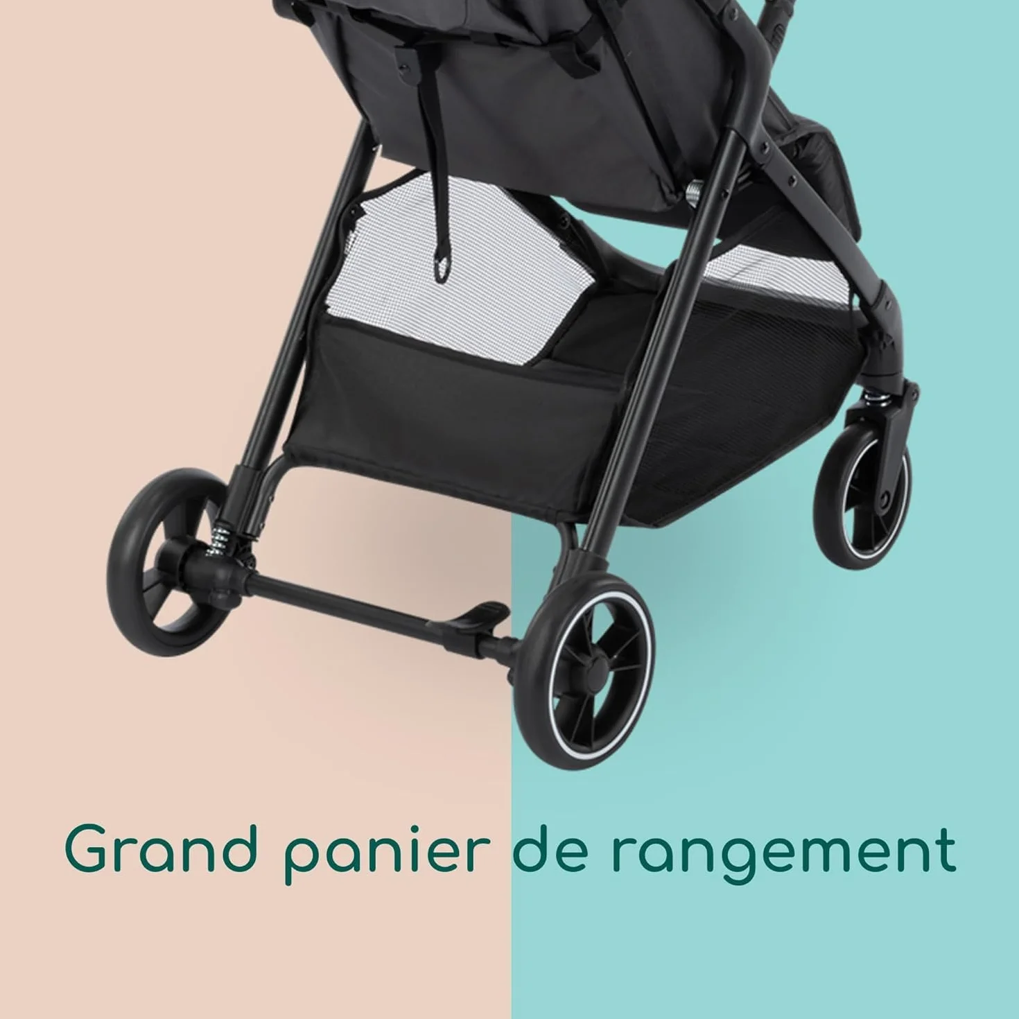 Bebeconfort Azur Poussette Canne Compacte 0-3 ans 15 kg Pliage Automatique Inclinaison Allongée Mineral Graphite