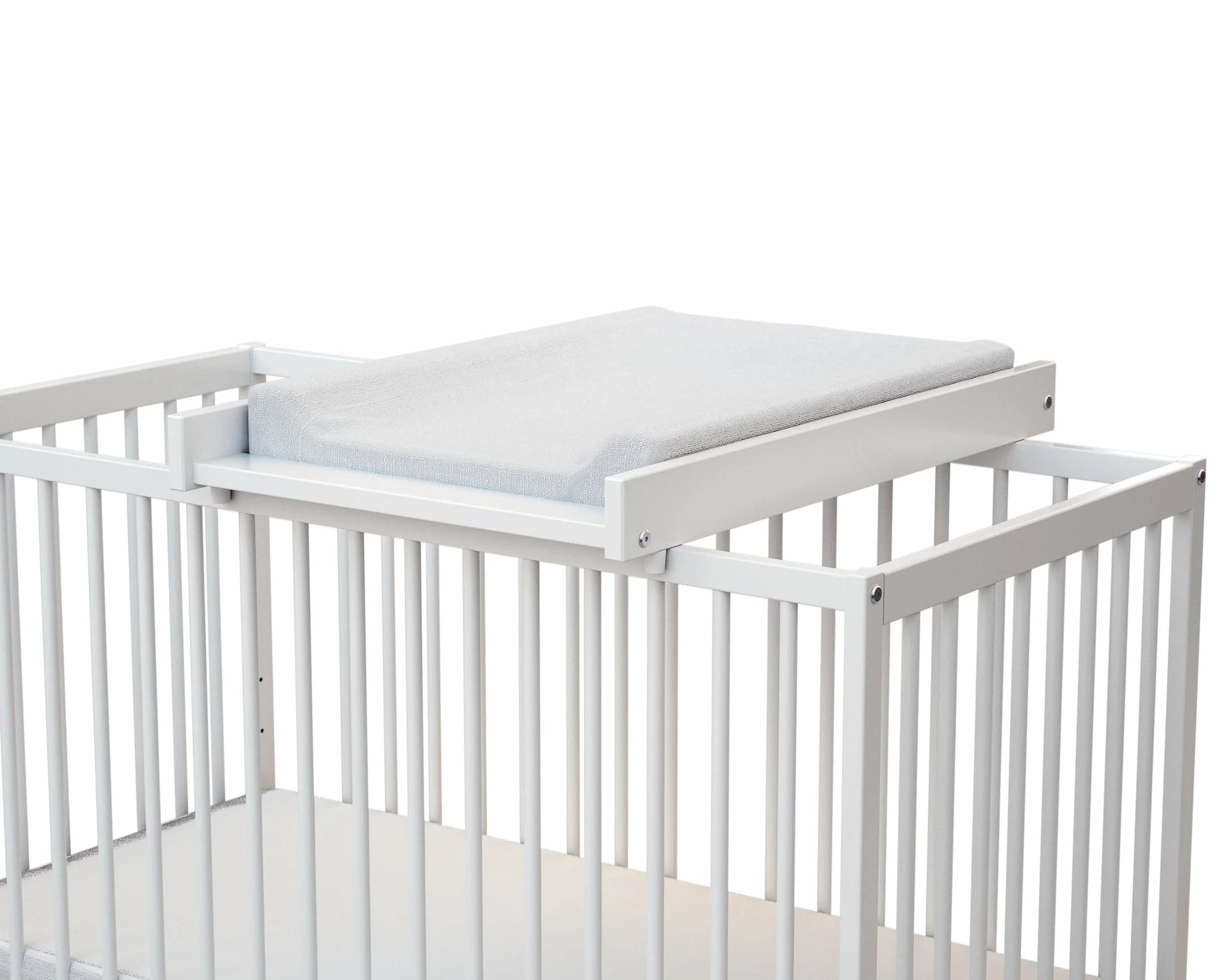 Plan à langer MONA Blanc 75 x 51,5 x 7 cm Table à langer pour lit bébé 60x120cm