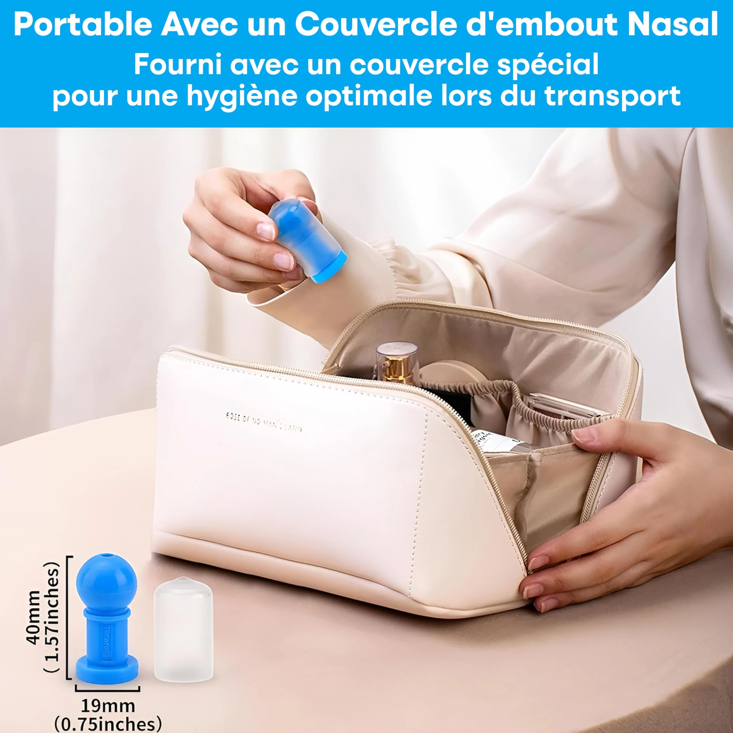 Déboucheur d'oreille d'Eustache pour Otite Séreuse et Infection Oreille Moyenne Adultes Enfants - 3 Embouts Nasaux, 3 Couvercles, 10 Ballons