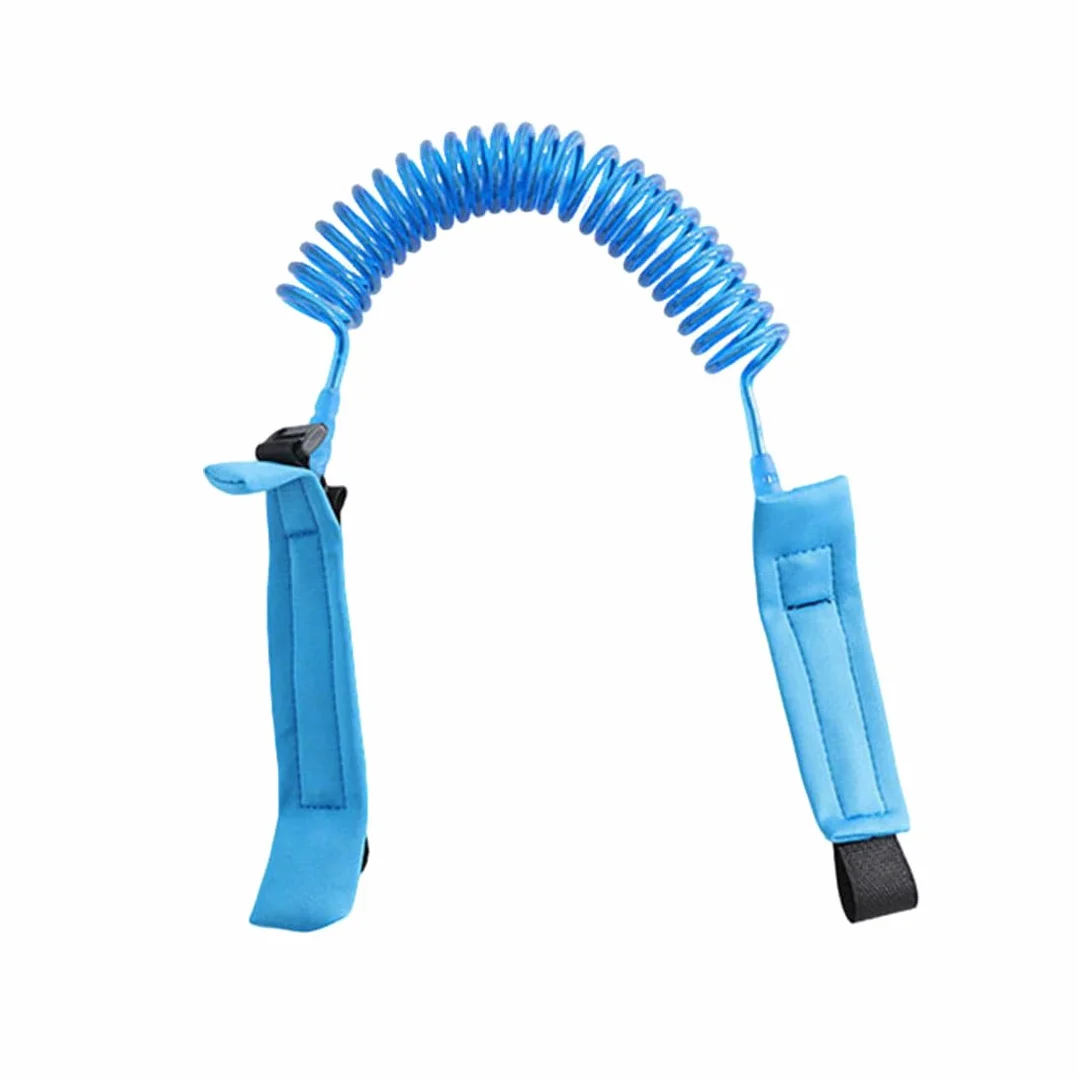 KYLOS Harnais de Sécurité pour Enfant Anti Perdu 1.5M Fluorescent Bébé Marcheur Bracelet Bleu Marine