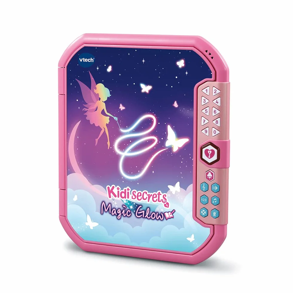 VTech KidiSecrets Magic Glow Journal Intime Électronique avec Code 5 Activités Jeux Carnet Secret Papier Feutre Encre Invisible Cadeau Enfant 6-12 Ans Français