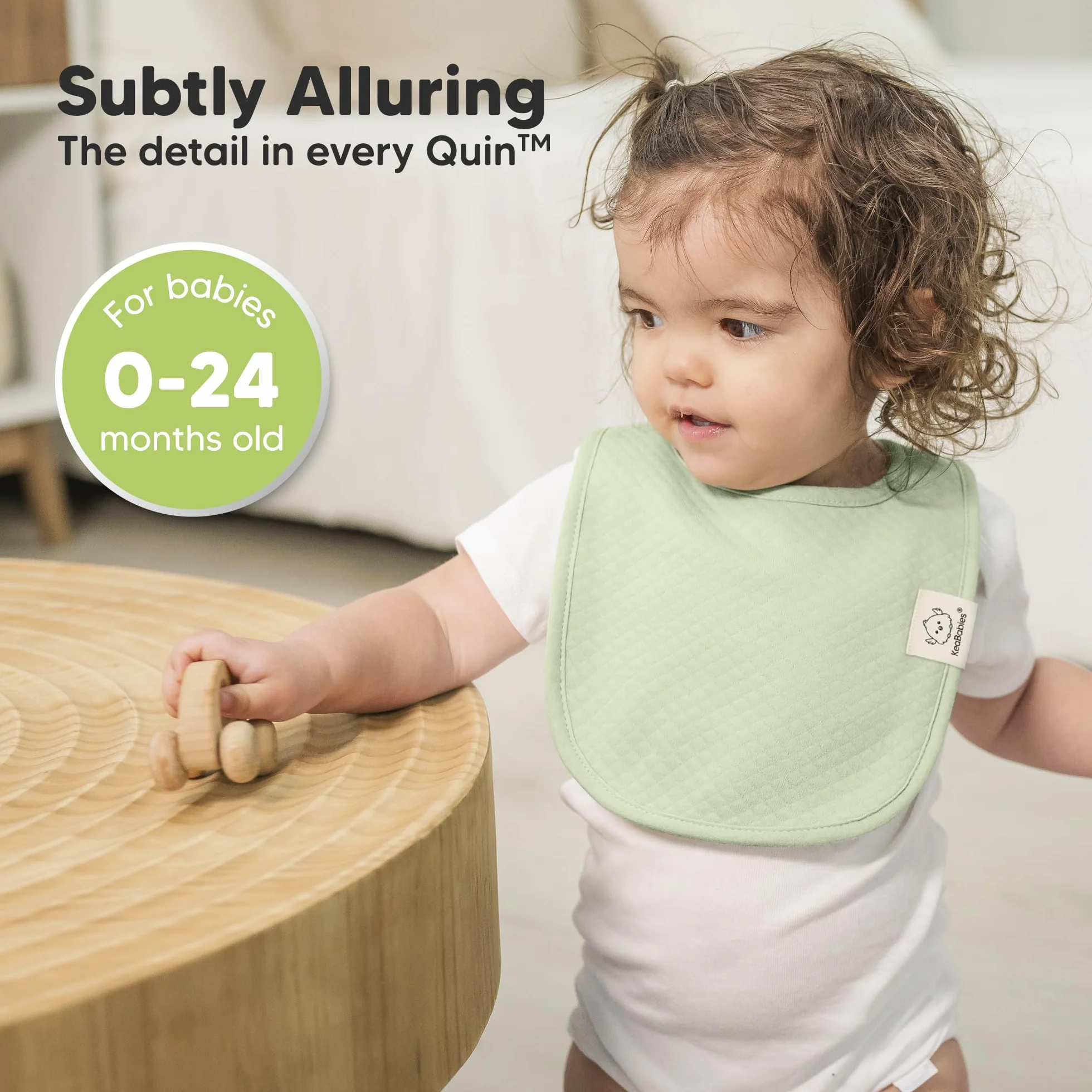 KeaBabies 8-Pack Bavoirs Bébé en Coton Anti-bave Fille et Garçon