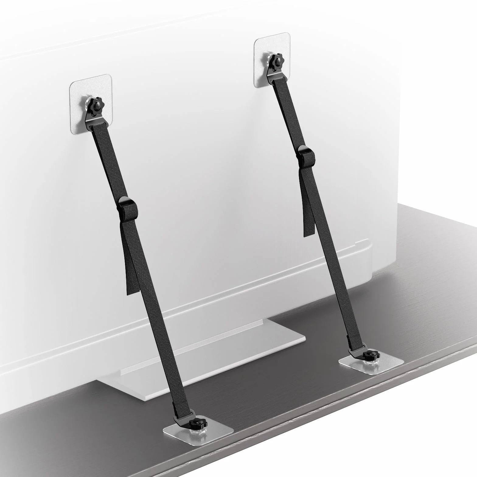 Joythink Sangle de sécurité anti-basculement pour TV et meubles, ancrage mural réglable, noir