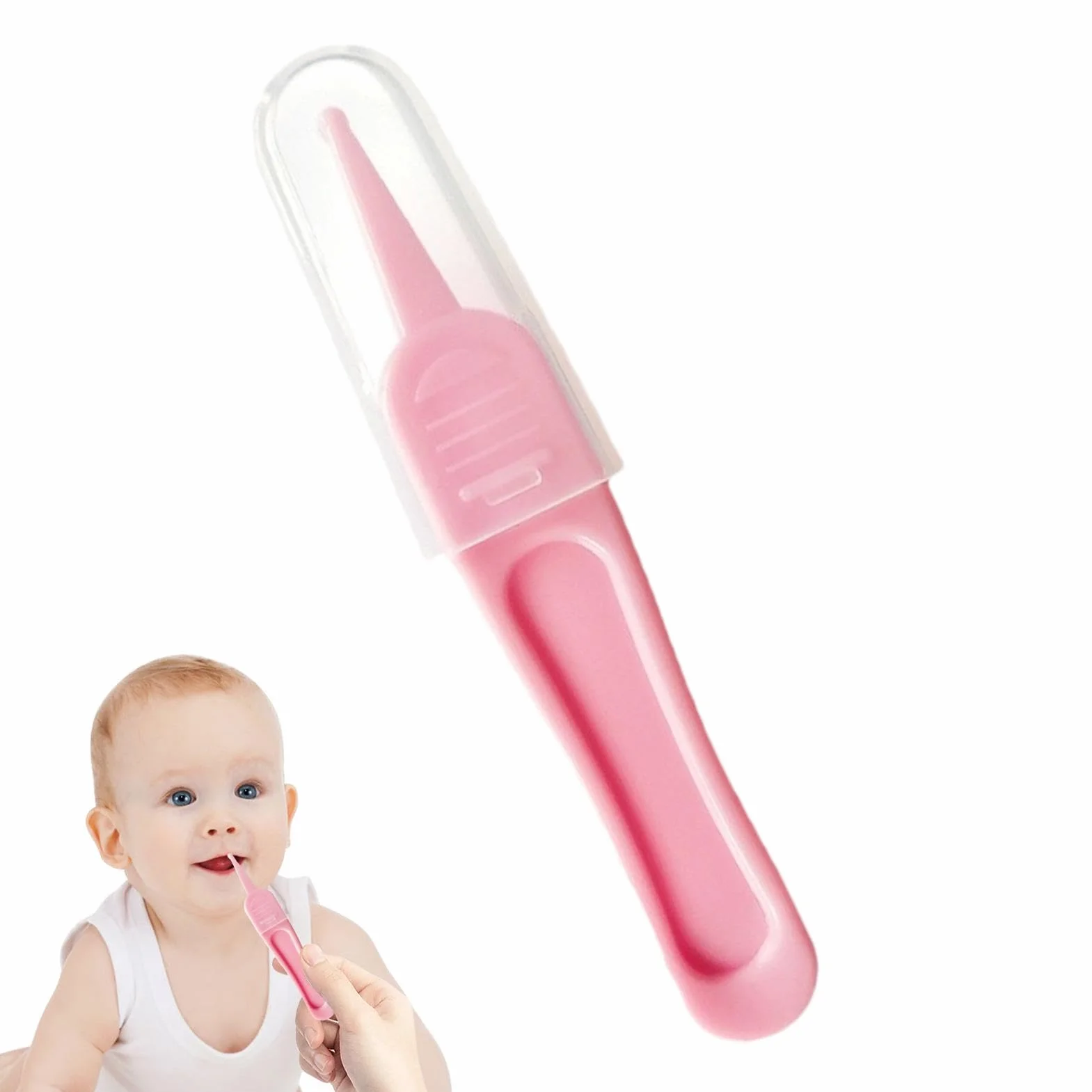Pince à épiler pour bébés – Rond, portable, nettoyage des conduits auditifs et voies nasales